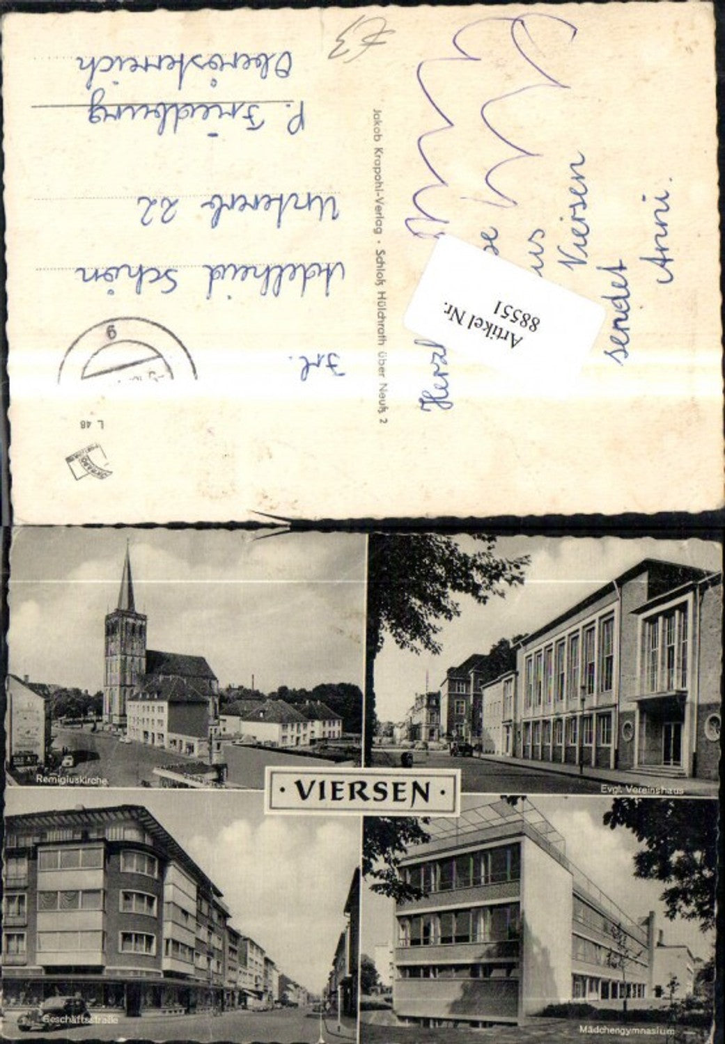 88551,Viersen MehrbildAk. Remigiuskirche