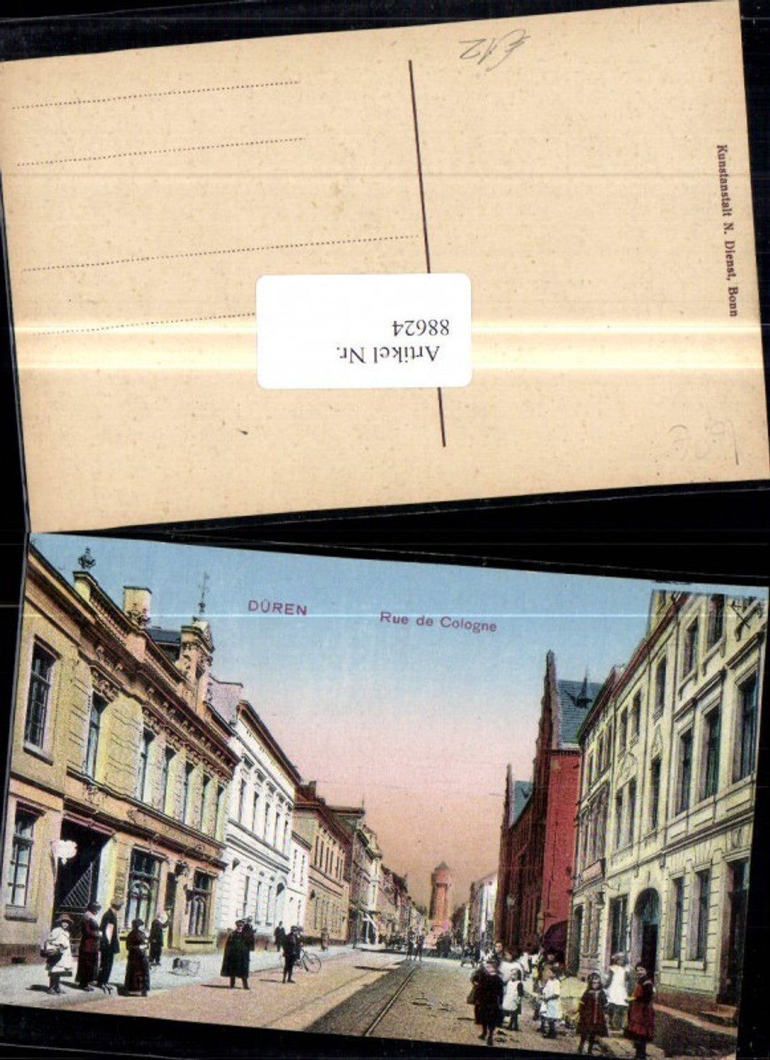 88624,Düren Rue de Cologne Strassenansicht m. Personen