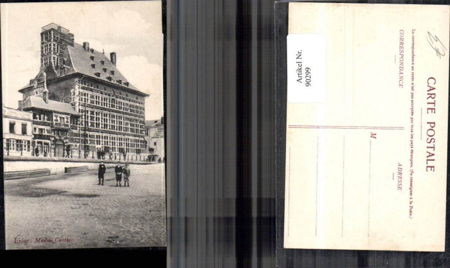 90299,Liege Maison Curtius Strassenansicht m. Personen