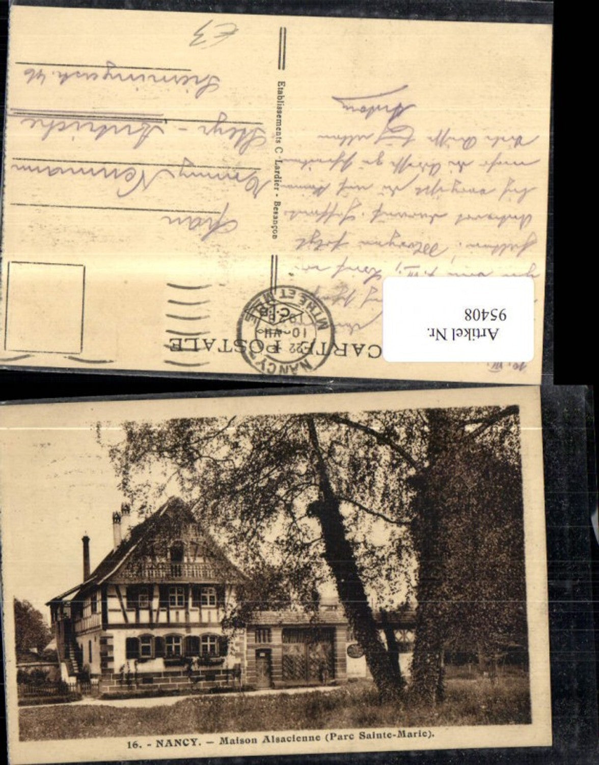 95408,Nancy Maison Alsacienne Parc Sainte Marie 1928