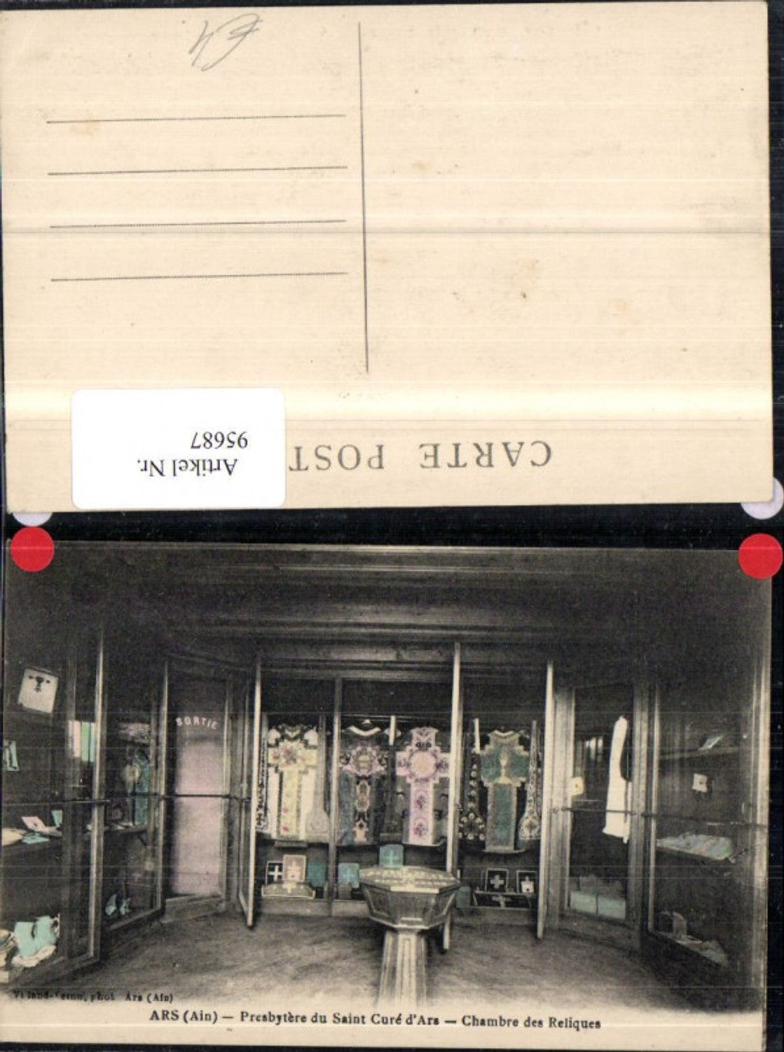 95687,Ars Chambre des Reliques Innenansicht Kanzlei