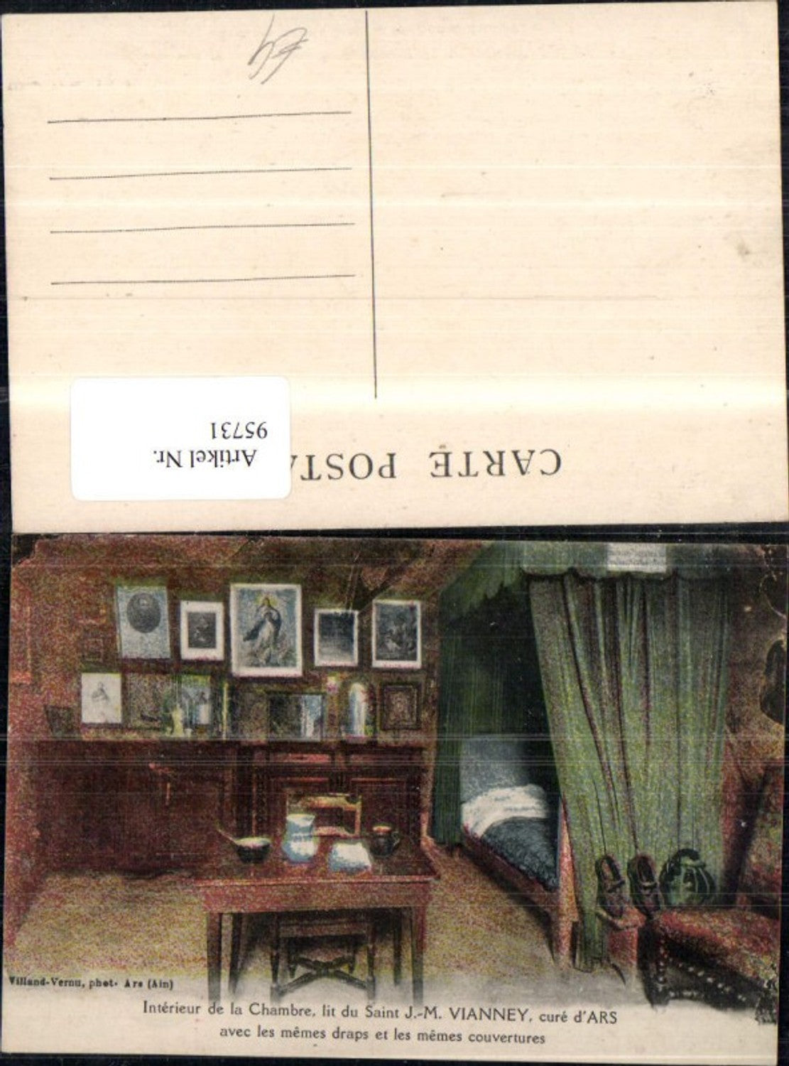 95731,Ars Vianney Interieur de la Chambre Innenansicht