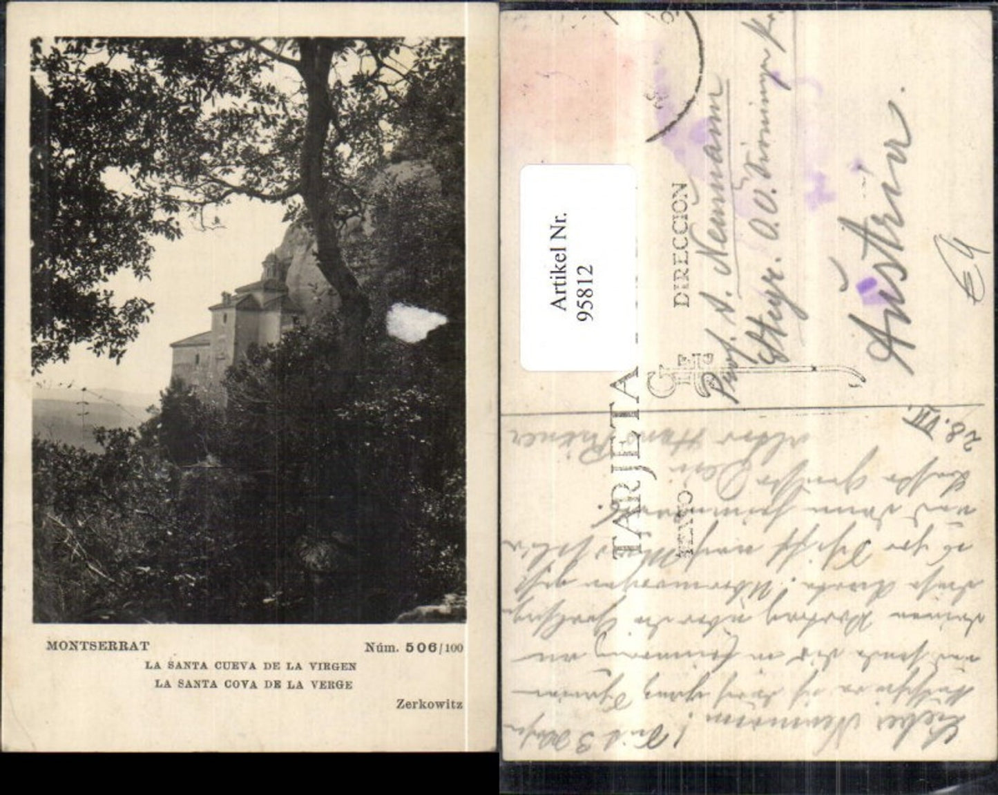 95812,Montserrat La Santa Cova de la Verge Ansicht Burg