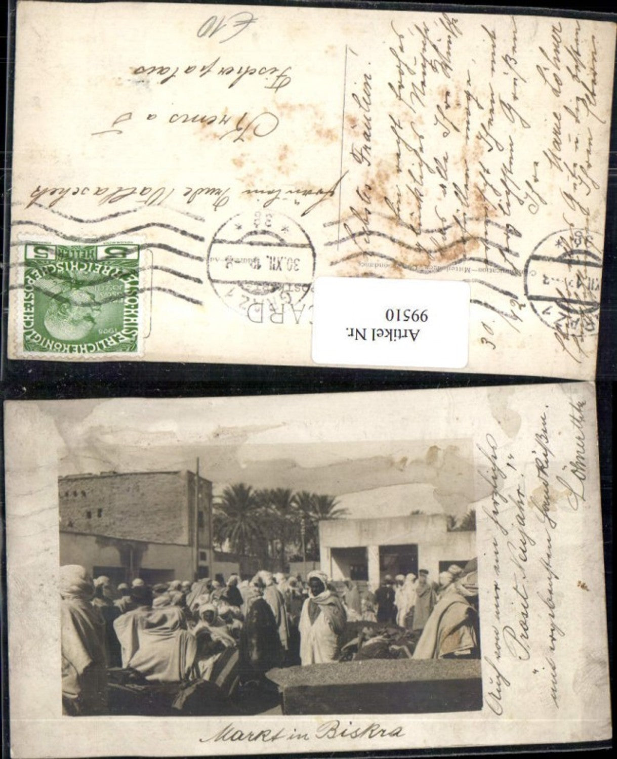 99510,Biskra Markt 1912