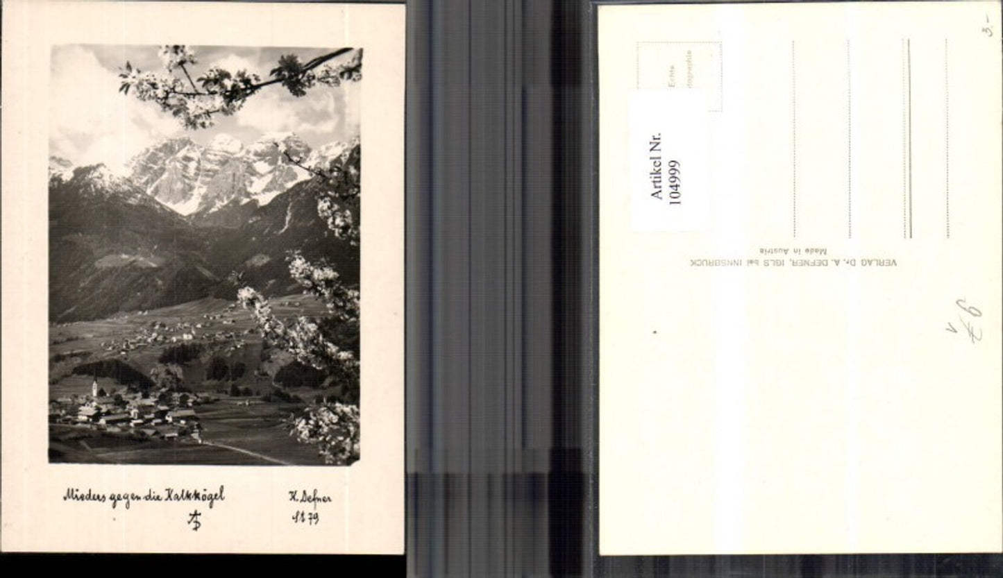 104999, Dr. Defner St. 79 Mieders against the Kalkkögel