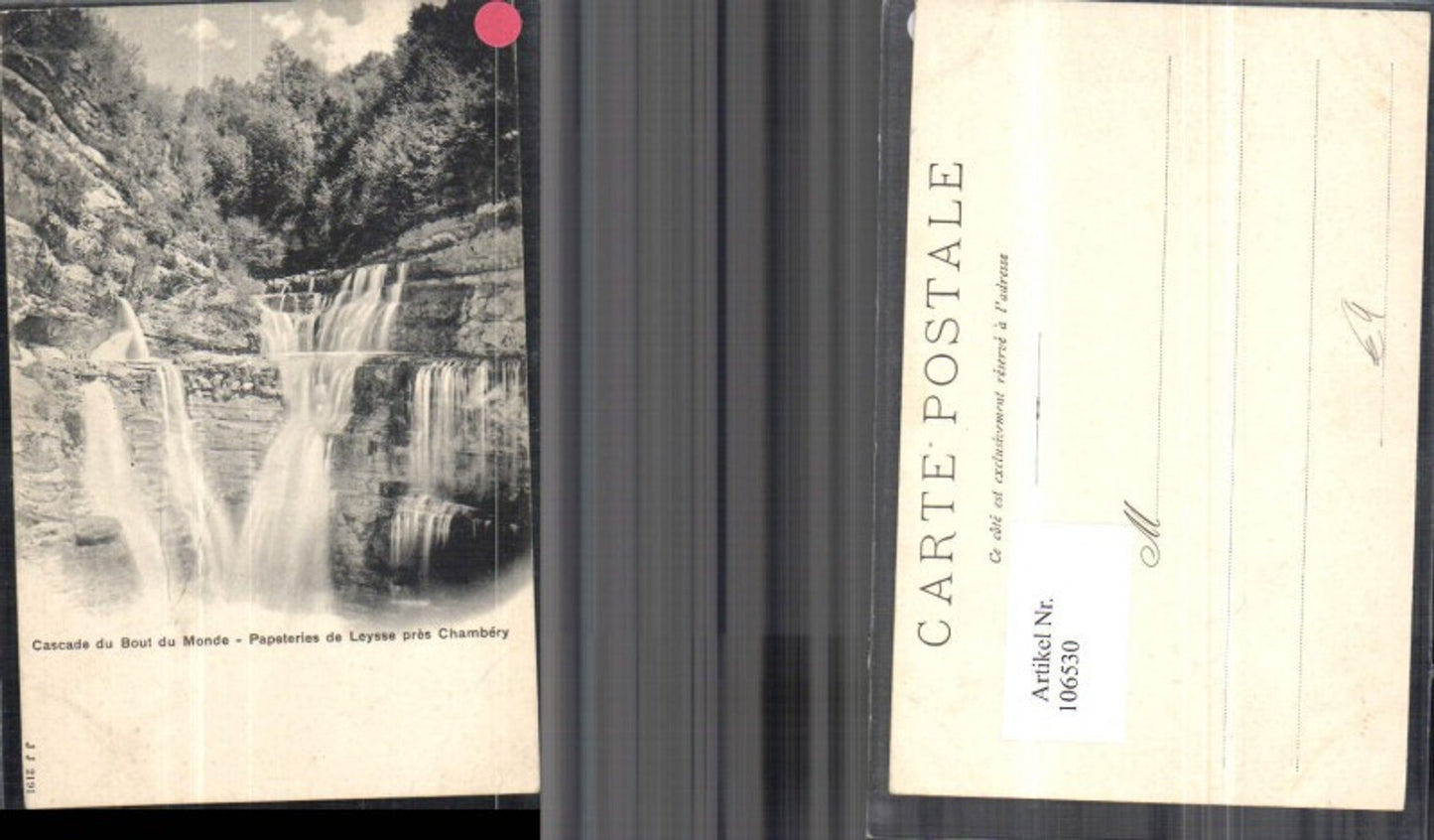 106530,Cascade du Bout du Monde Papeteries de Leysee pres Chambery Wasserfall