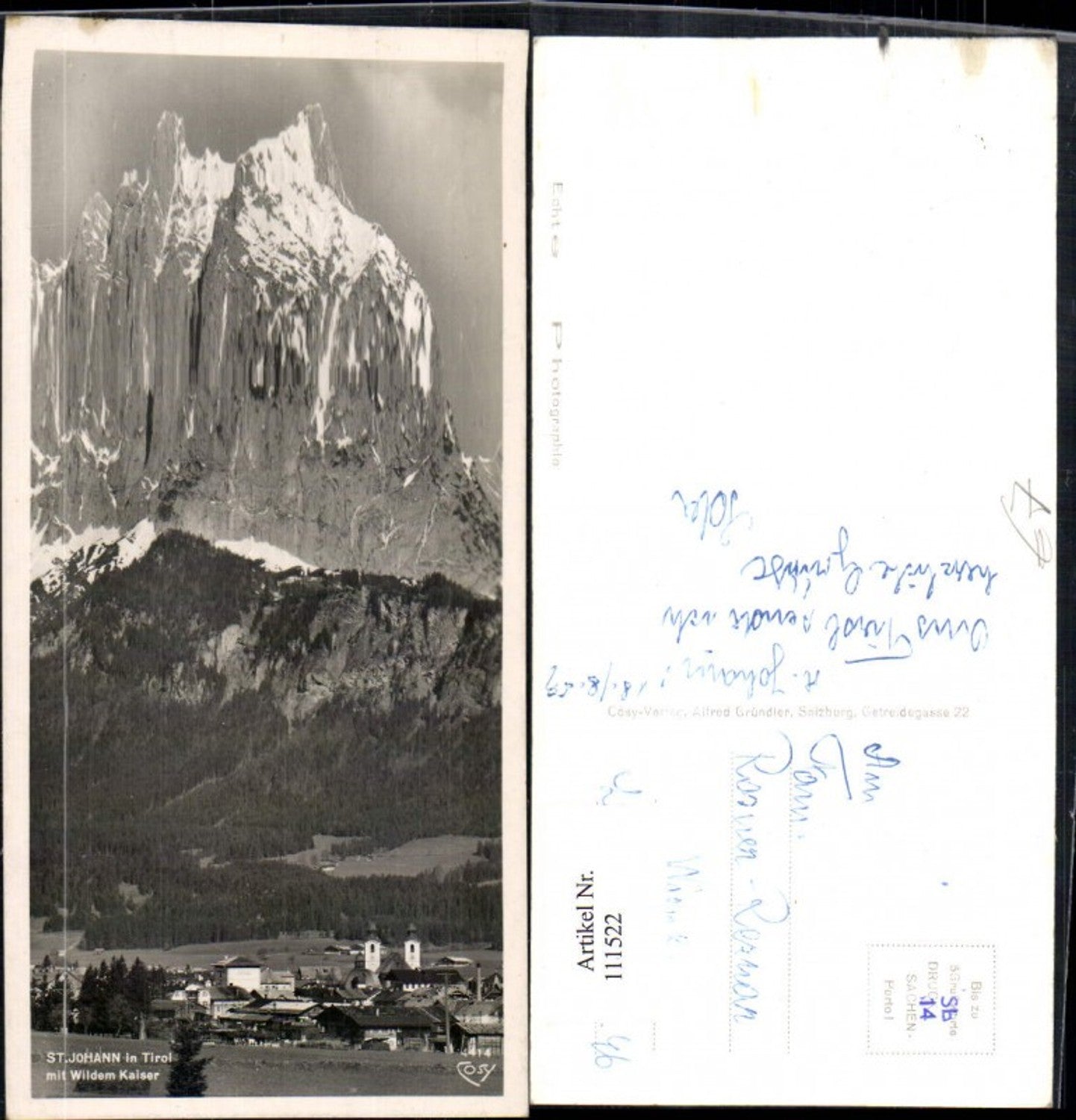 Alte Ansichtskarte – Old Postcard