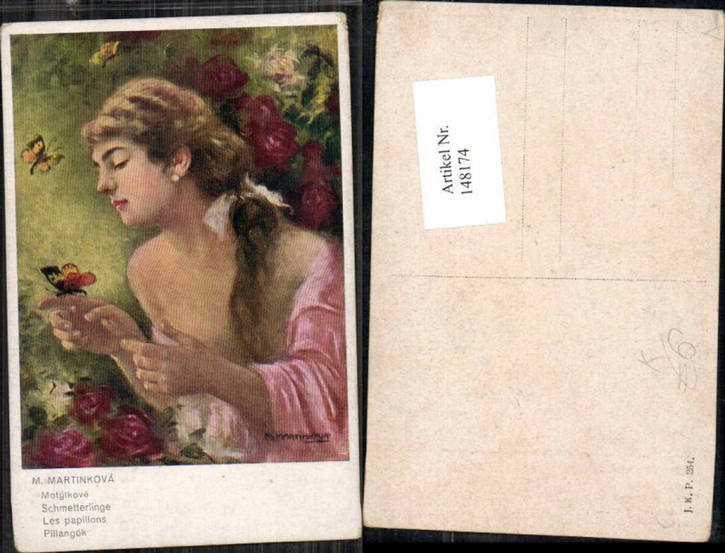 148174,M. Martinkova Schmetterling Jungendstil