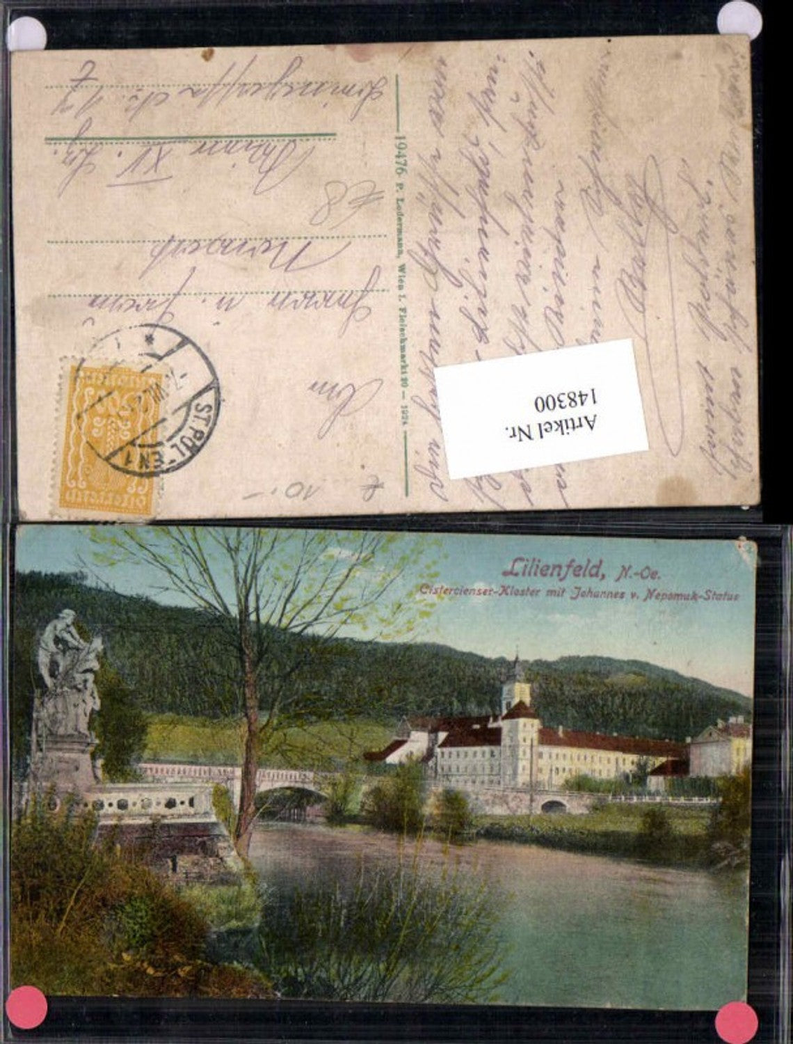 148300,Lilienfeld Kloster 1915 Tolle Colorkarte