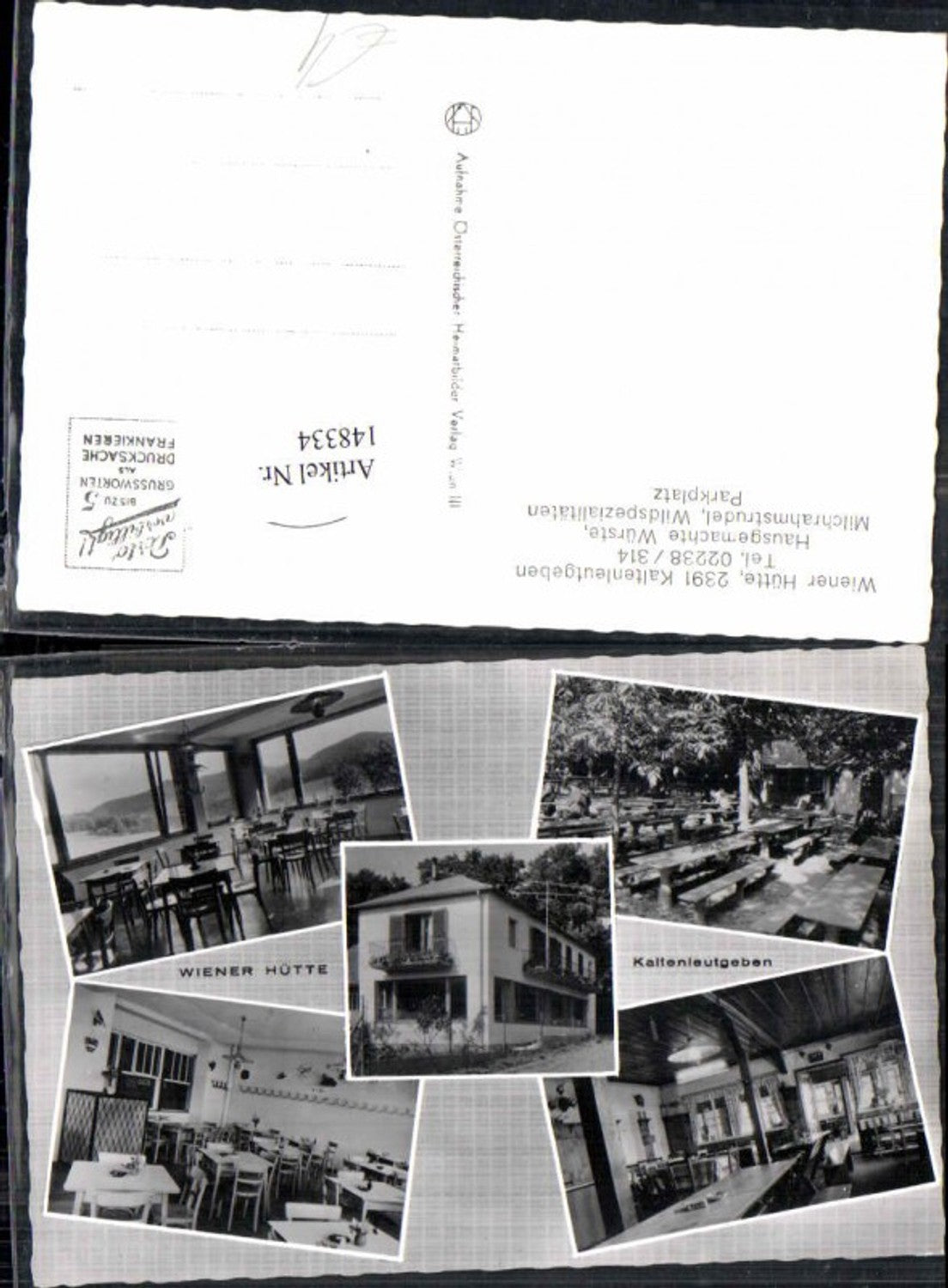 148334,Kaltenleutgeben Wiener Hütte