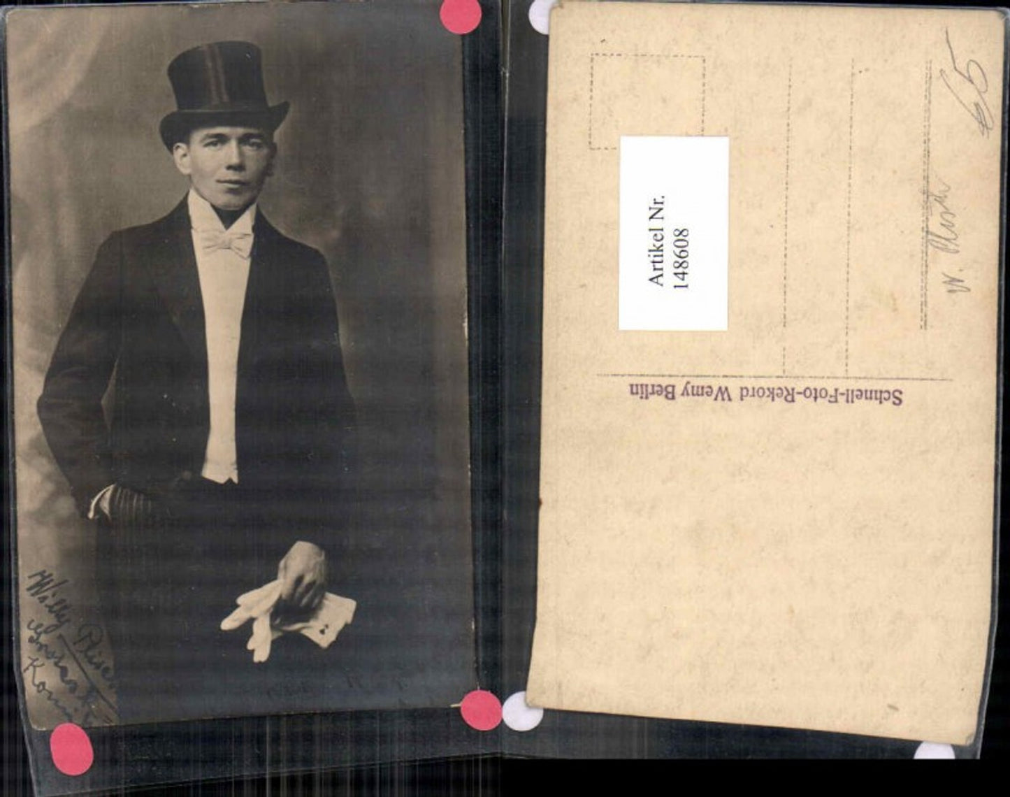 148608,Willy Plisch Mann mit Hut Schauspieler