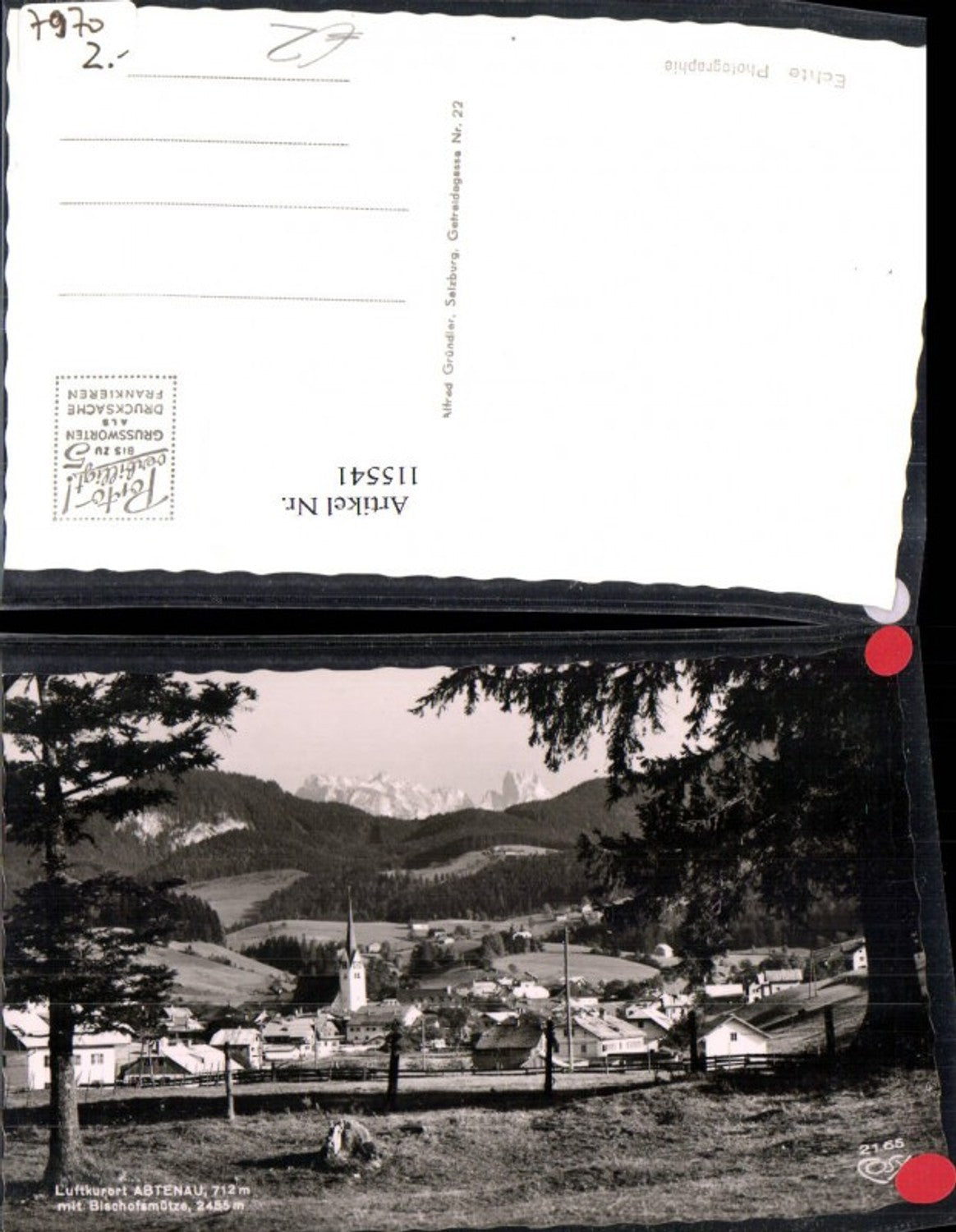 115541,Abtenau m. Bischofsmütze Totale