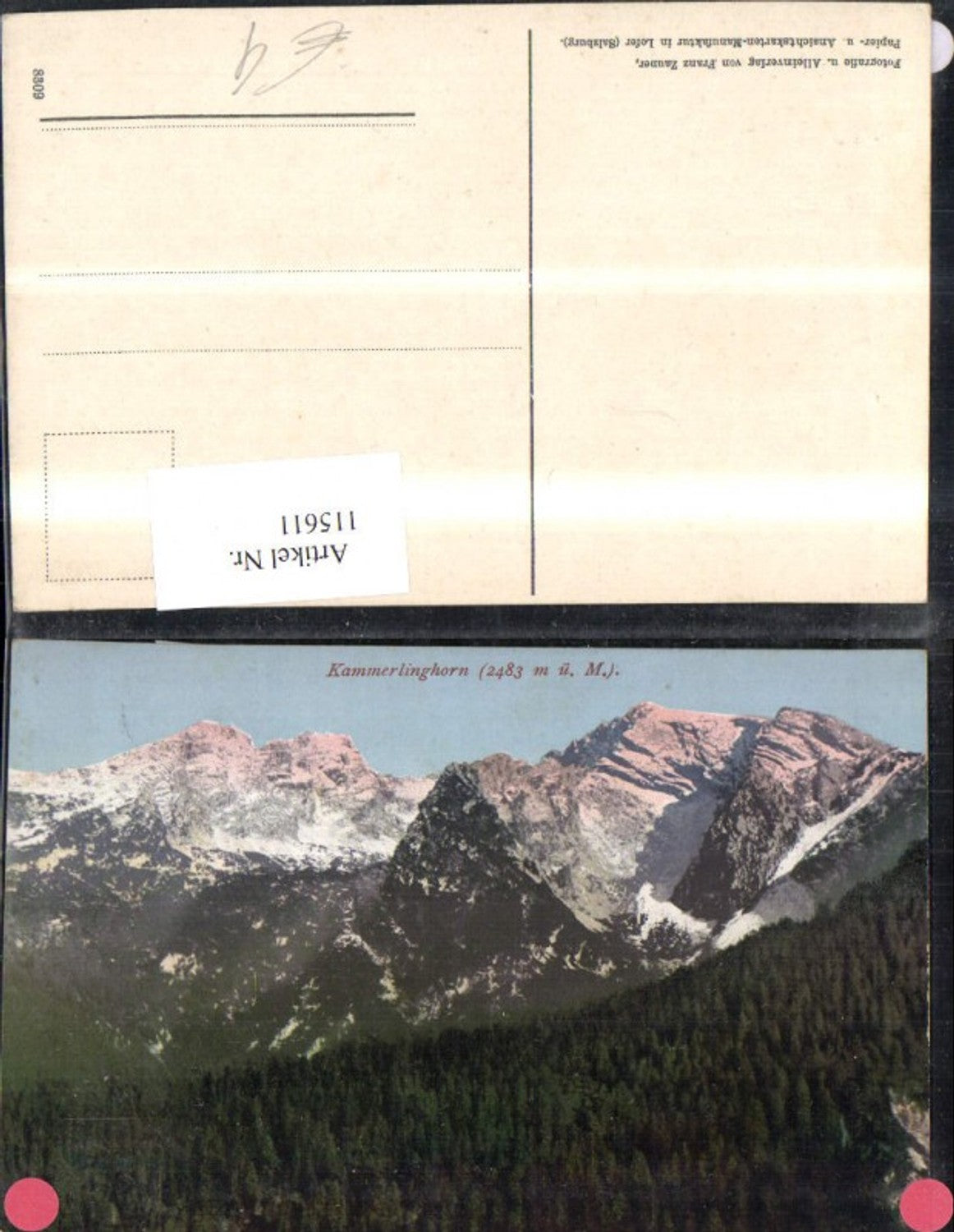 115611,Kammerlinghorn Weißbach b. Lofer Ramsau