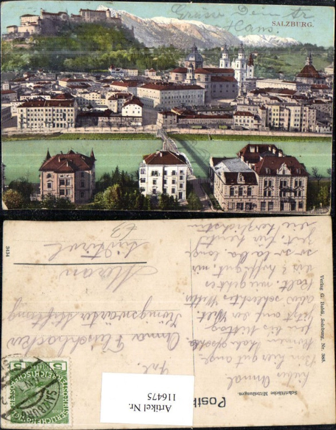 116475, Salzburg view 1913