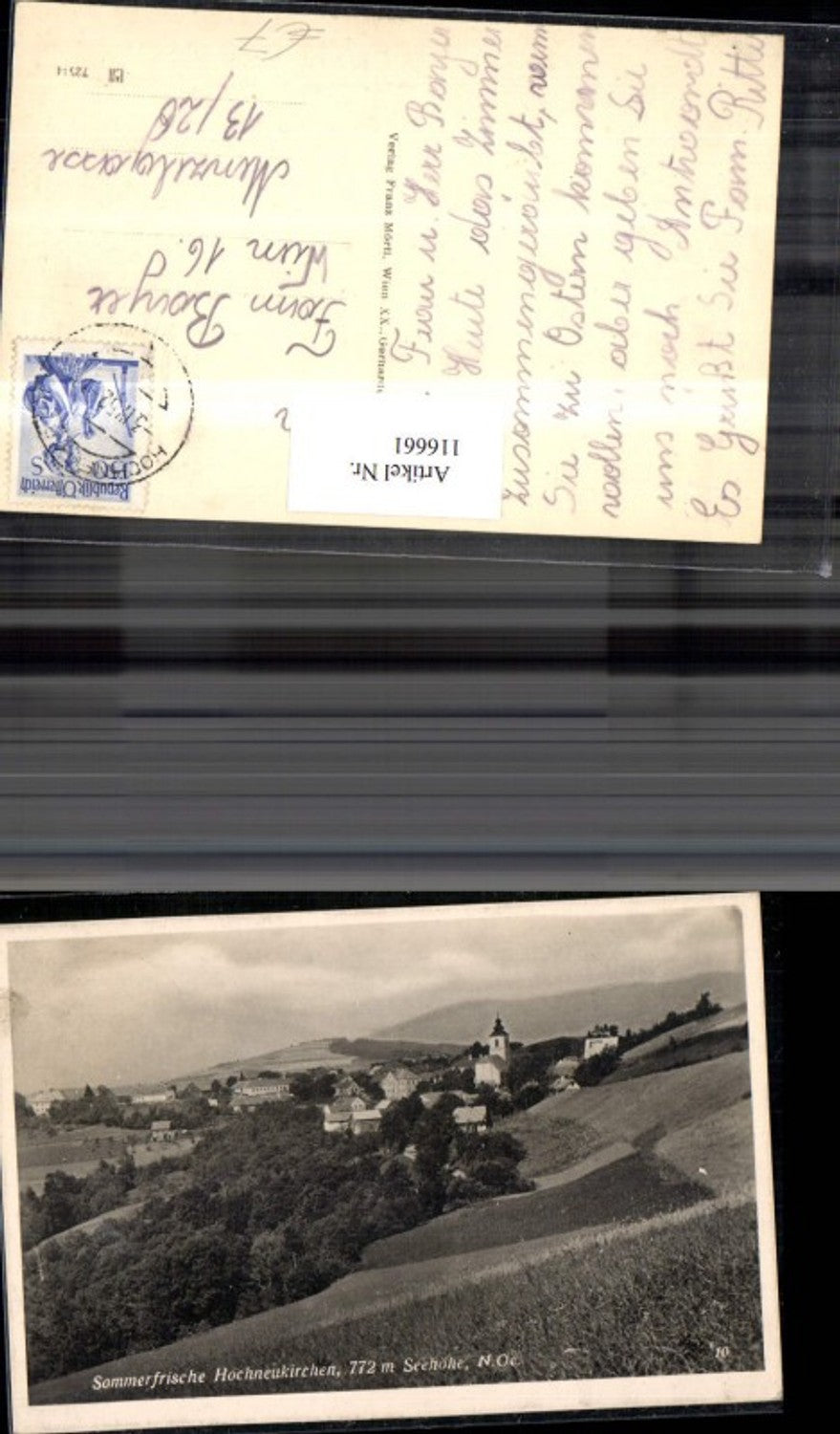 116661,Hochneukirchen Sommerfrische 1952