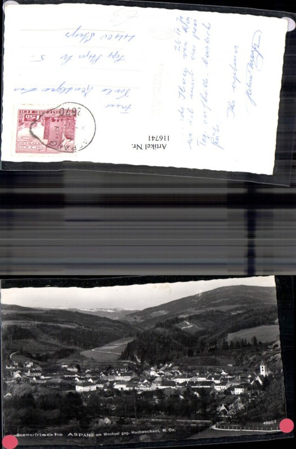 116741,Aspang a. Wechsel geg. Hochwechsel Totale 1970