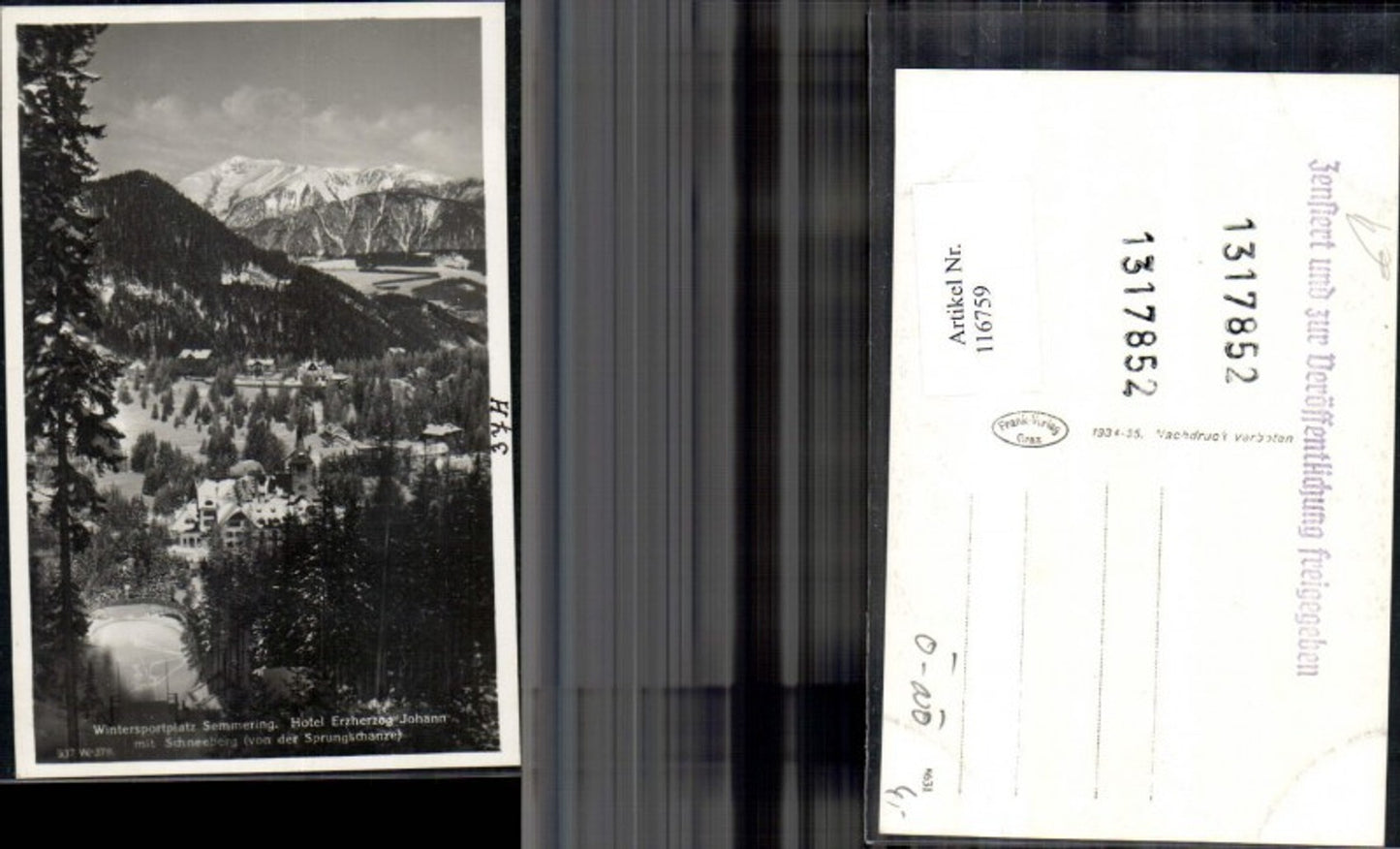 116759,Semmering Hotel Erzherzog Johann Wintersportplatz