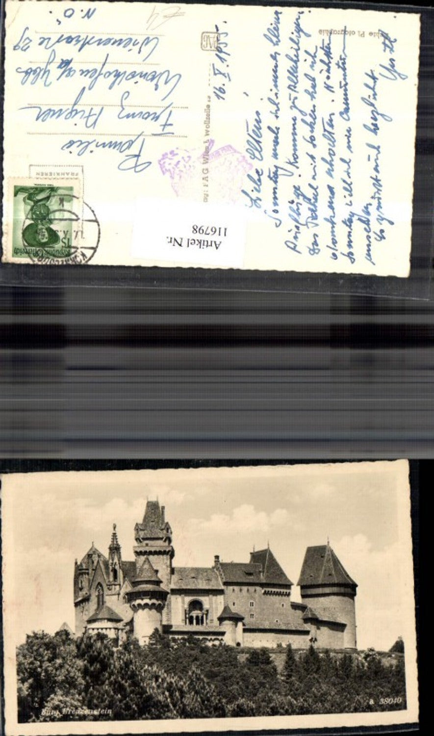 116798,Burg Kreuzenstein Front 1955
