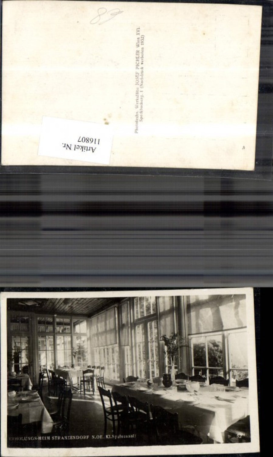 116807,Stranzendorf Erholungsheim Kl. Speisesaal Innenansicht