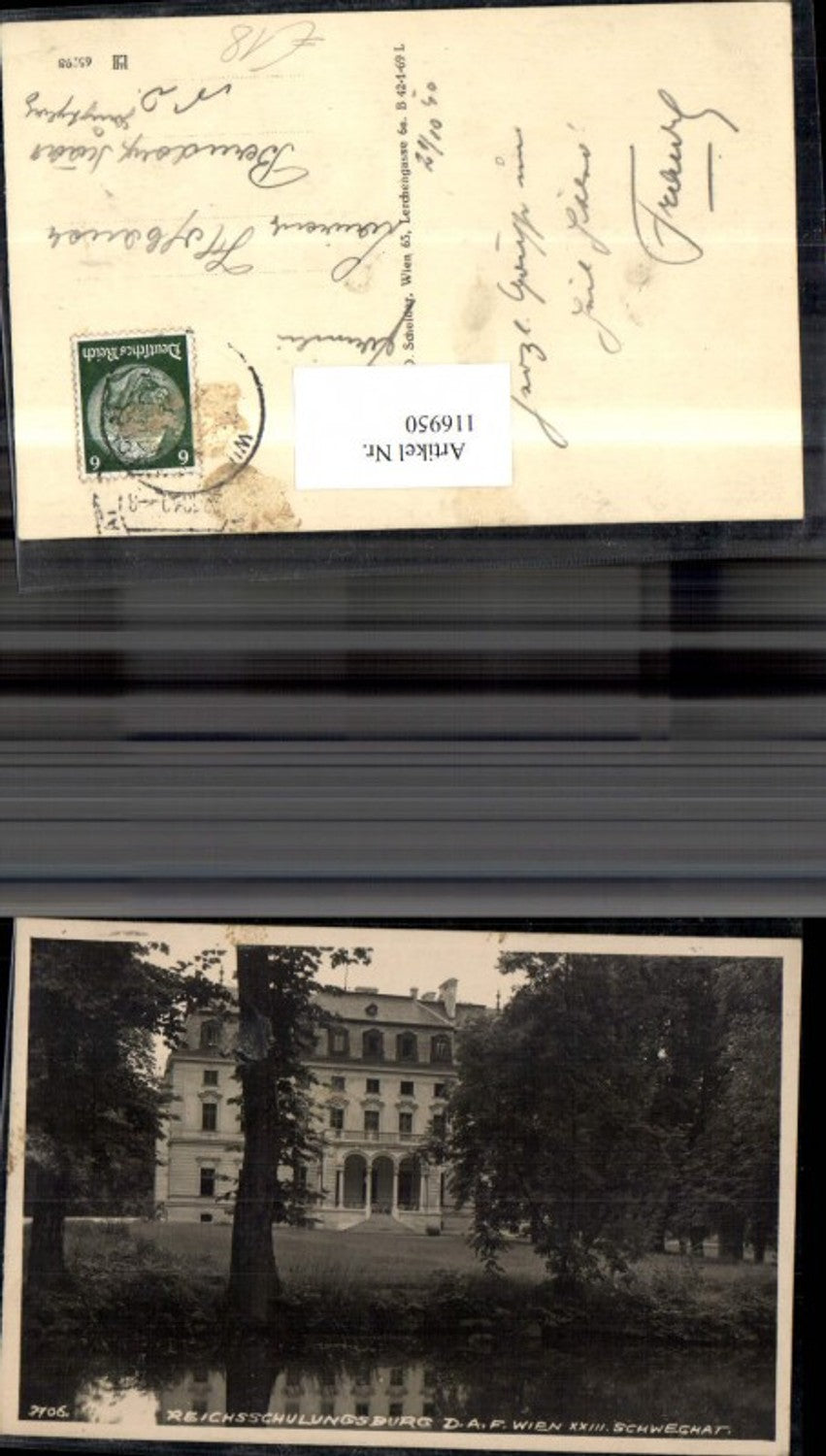 116950,Reichsschulungsburg Schwechat Front 1940