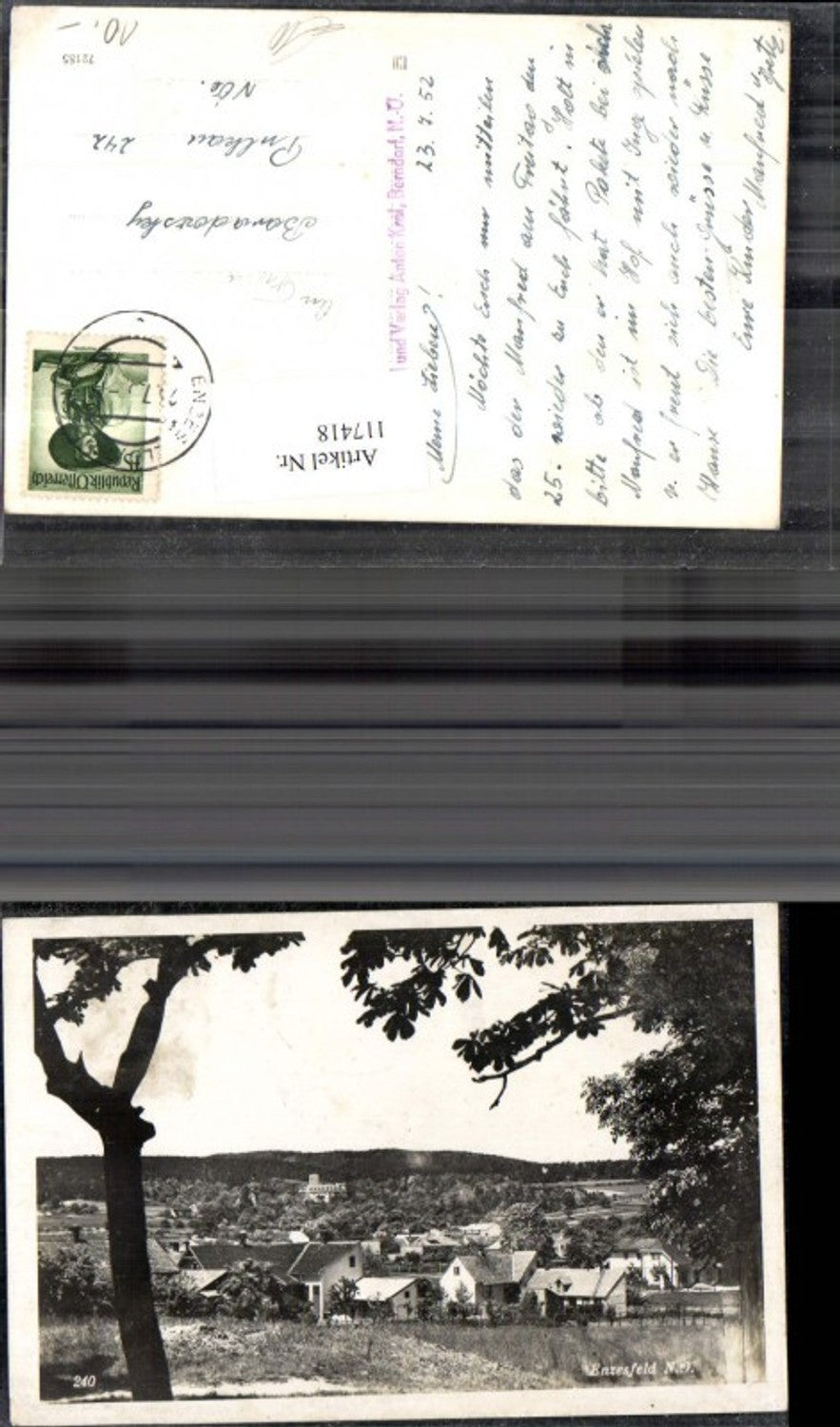 117418,Enzesfeld Ansicht 1952