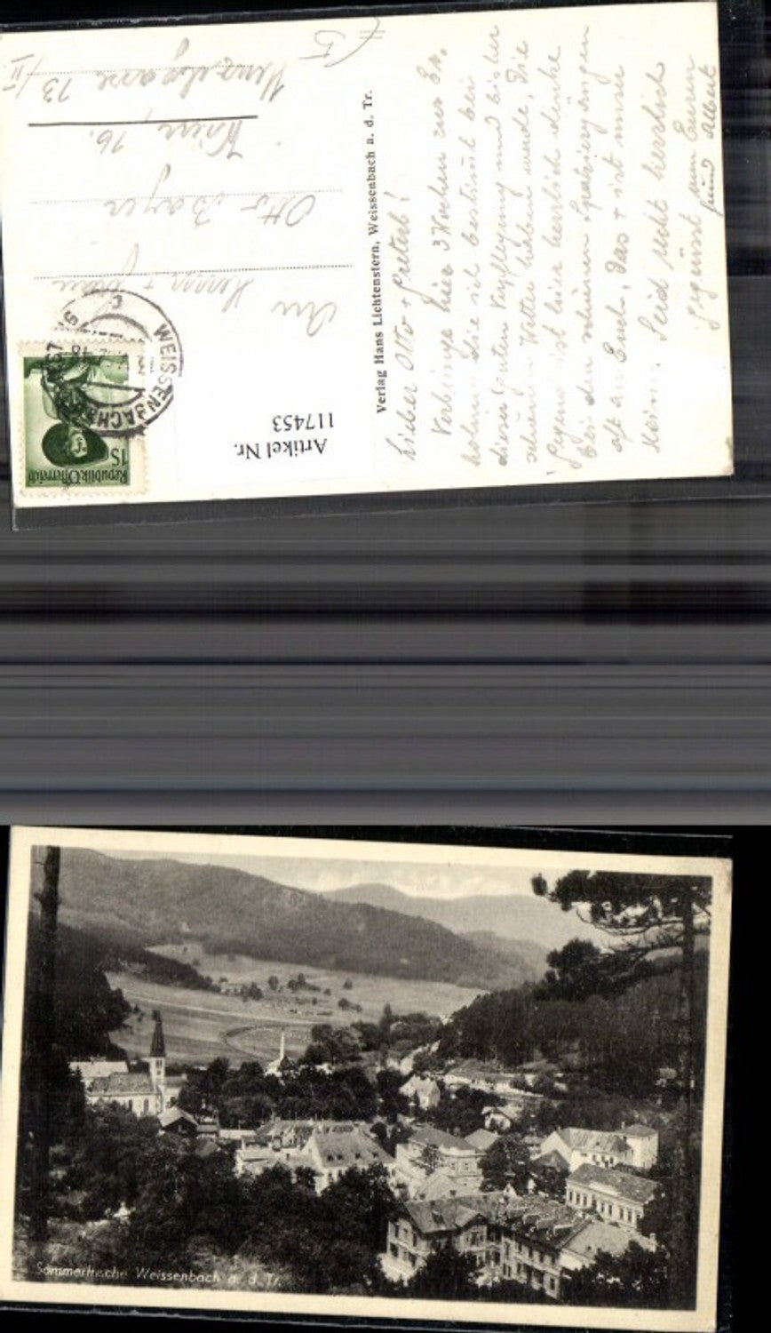 117453,Weissenbach a. d. Triesting Sommerfrische Totale 1952