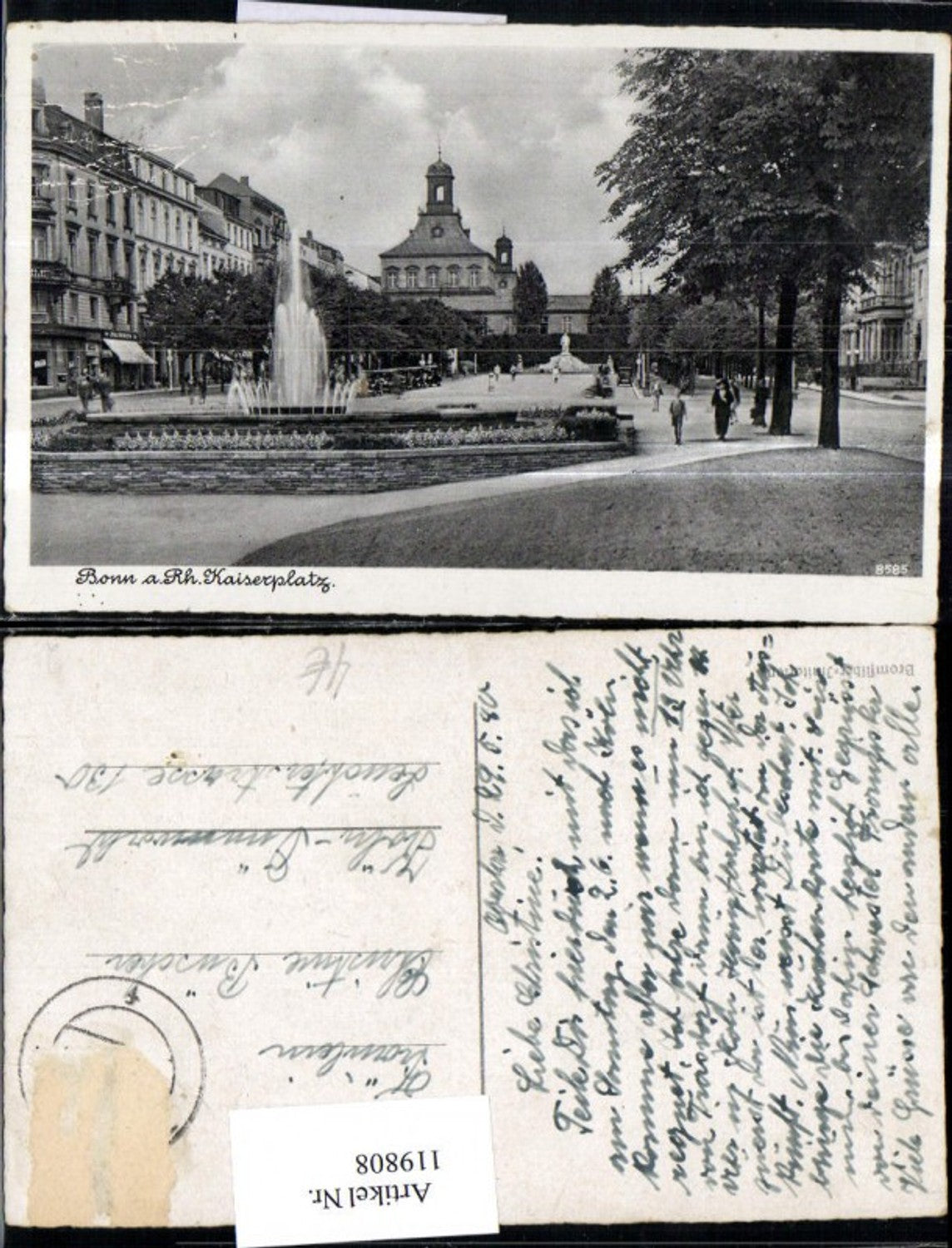 119808,Bonn am Rhein Kaiserplatz 1940