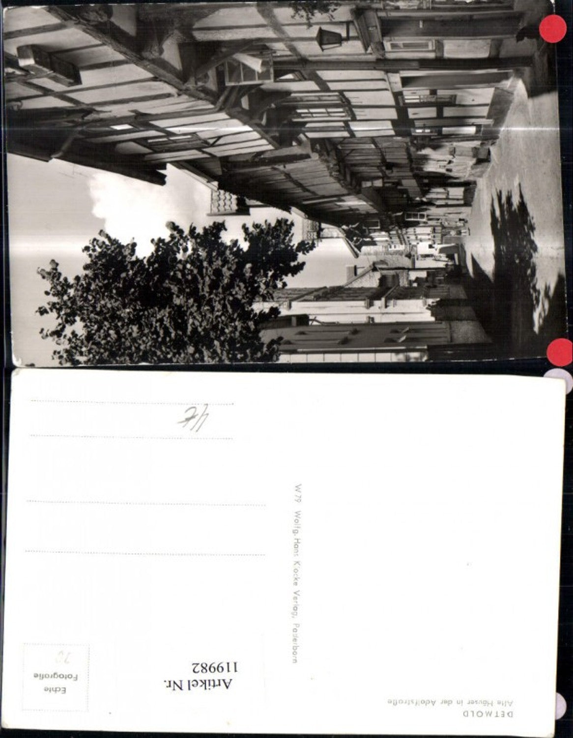 119982,Detmold Alte Häuser i. d. Adolfstraße Strassenansicht