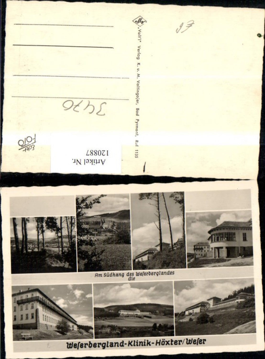 120887,Weserbergland Klinik Höxter/Weser MehrbildAk