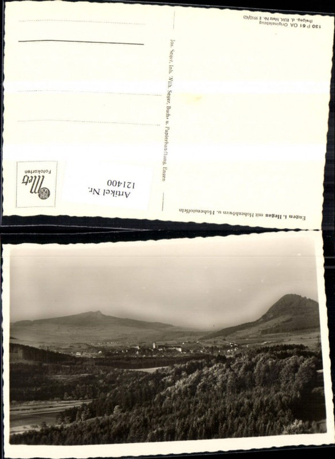 121400,Engen i. Hegau m. Hohenhöwen u. Hohenstoffeln Totale