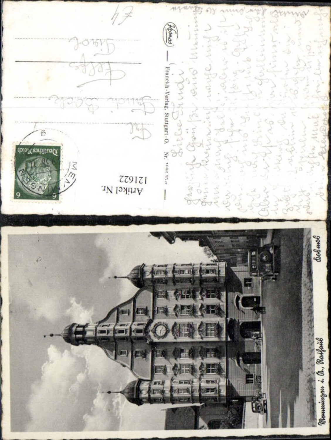 121622,Memmingen Rathaus Strassenansicht 1938