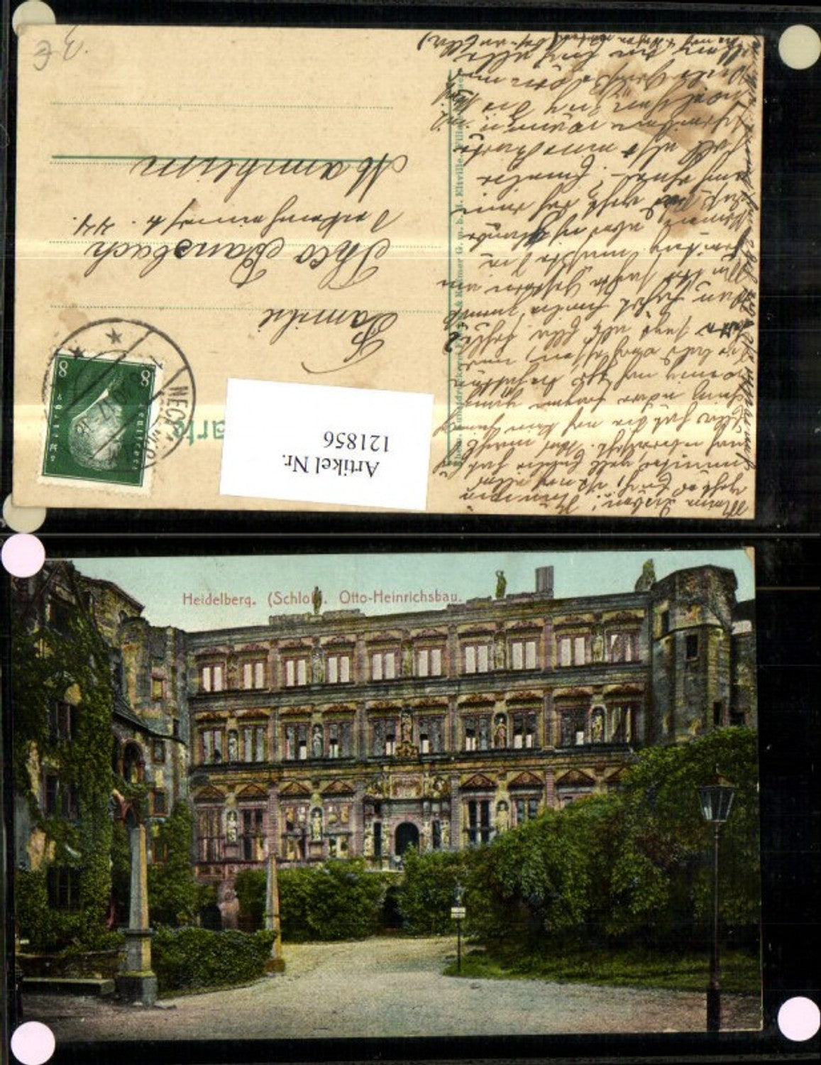 121856,Heidelberg Schloss Otto Heinrichsbau 1930