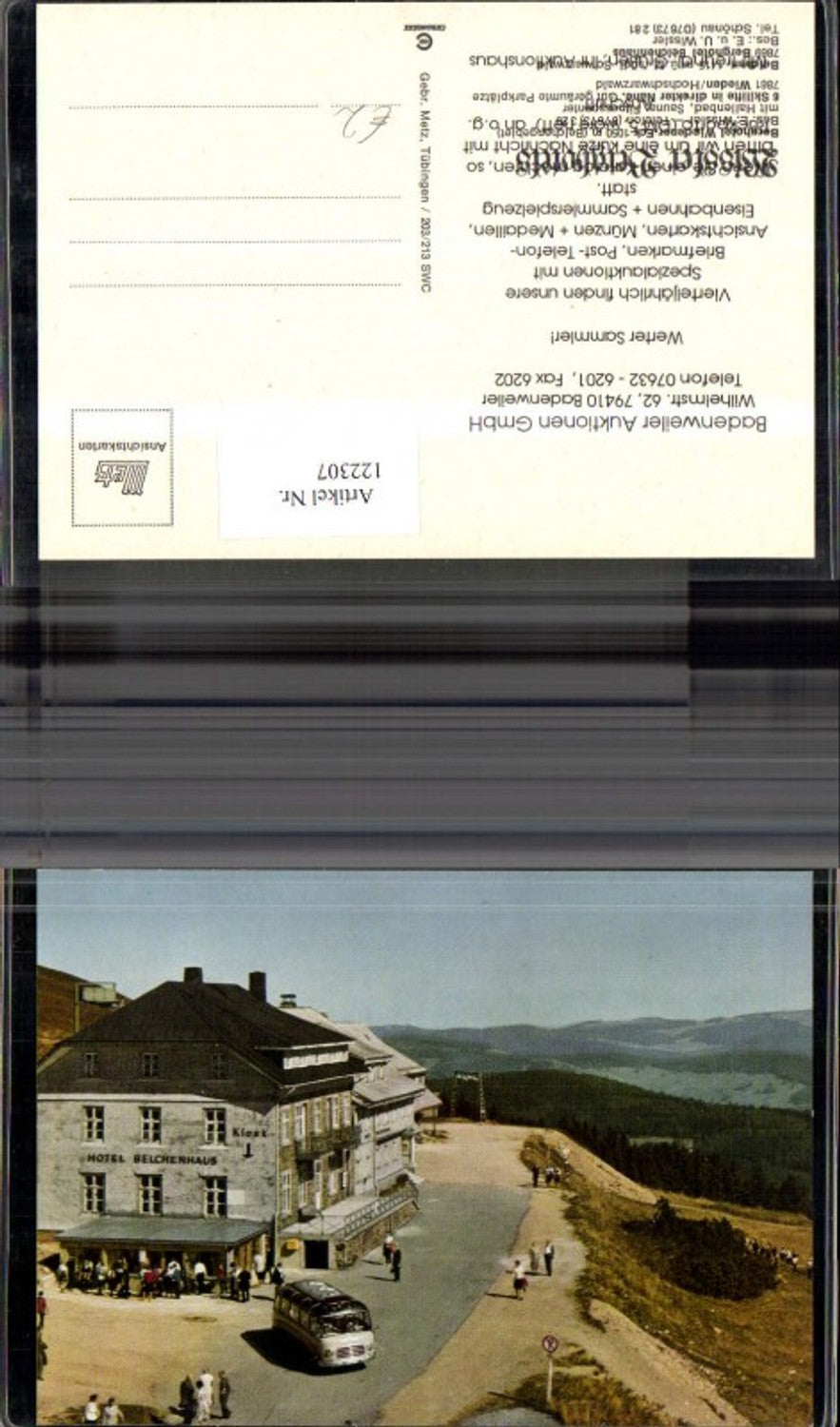 122307,Wieden Hochschwarzwald Berghotel Wiedener Eck Bes. Fam. Wissler Ansicht Autobus