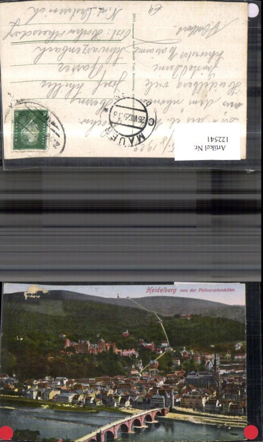 122541,Heidelberg v. d. Philosophenhöhe 1929