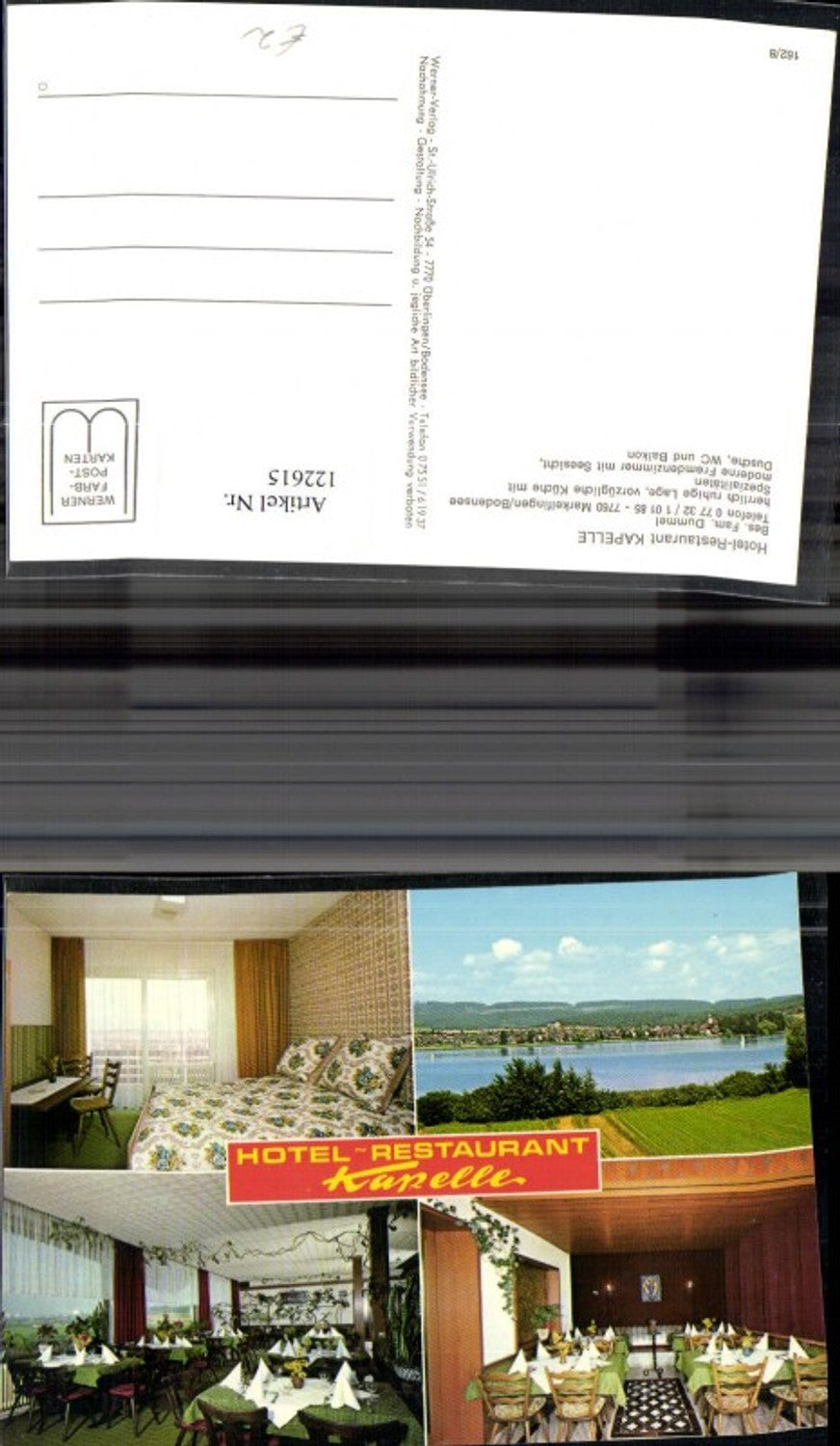 122615,Markelfingen Bodensee Hotel Restaurant Kapelle Bes. Fam. Dummel MehrbildAk