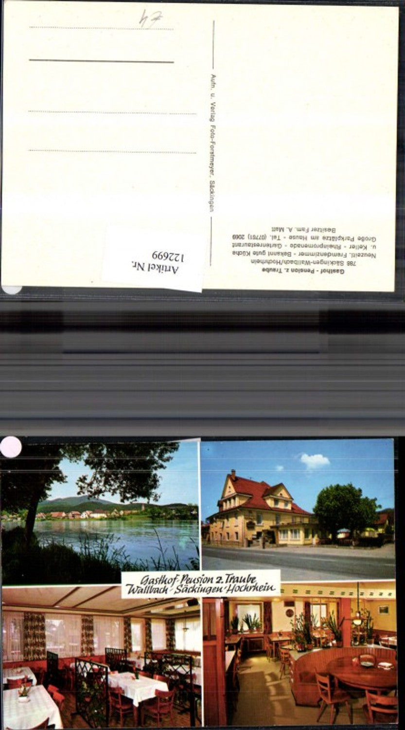 122699,Wallbach-Säckingen Hochrhein Gasthof Pension z. Traube Fam. A. Matt