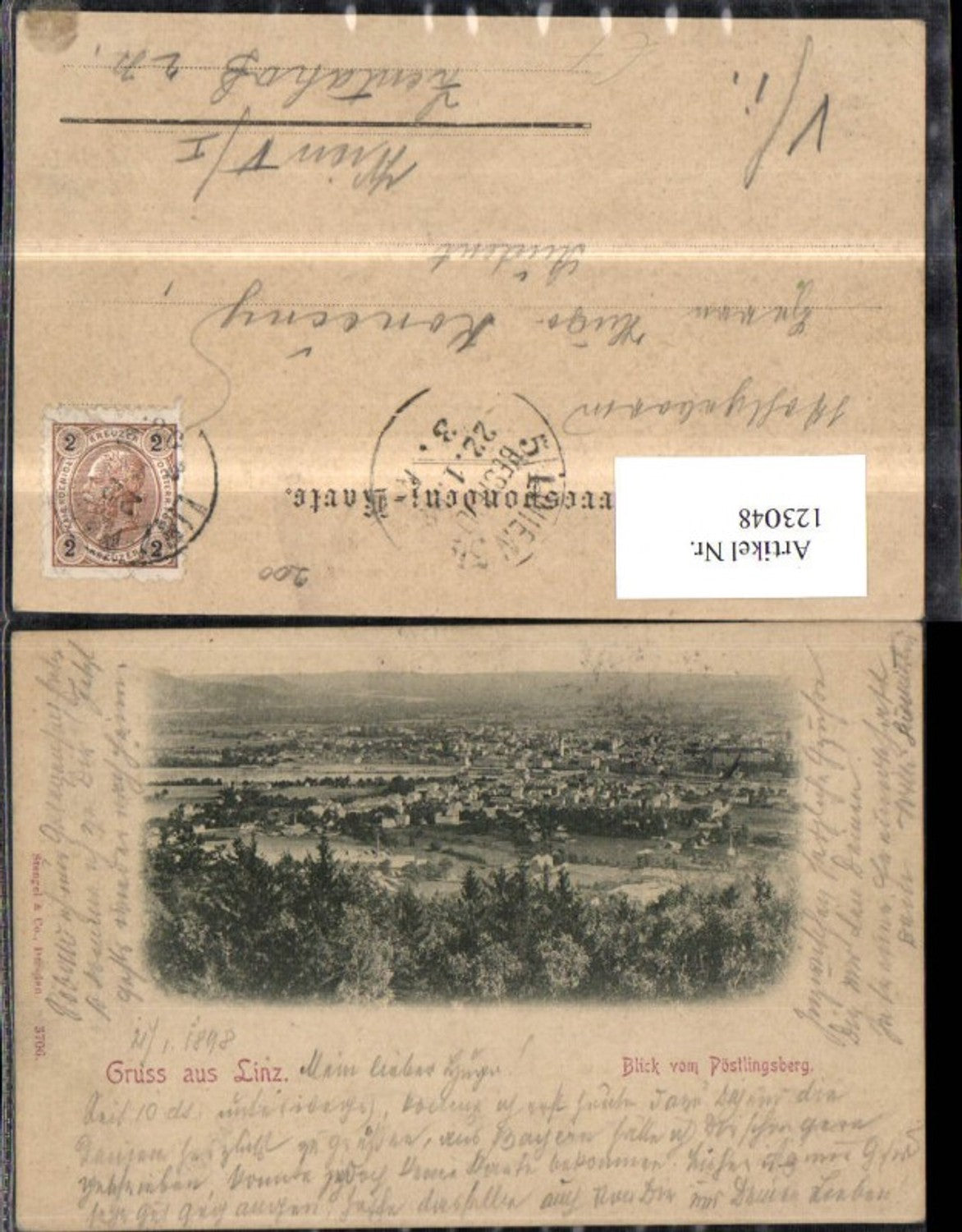 123048,Linz Gruß v. Pöstlingberg