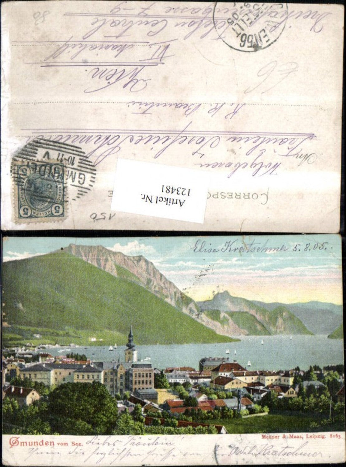 123481,Gmunden a. See Ansicht 1905