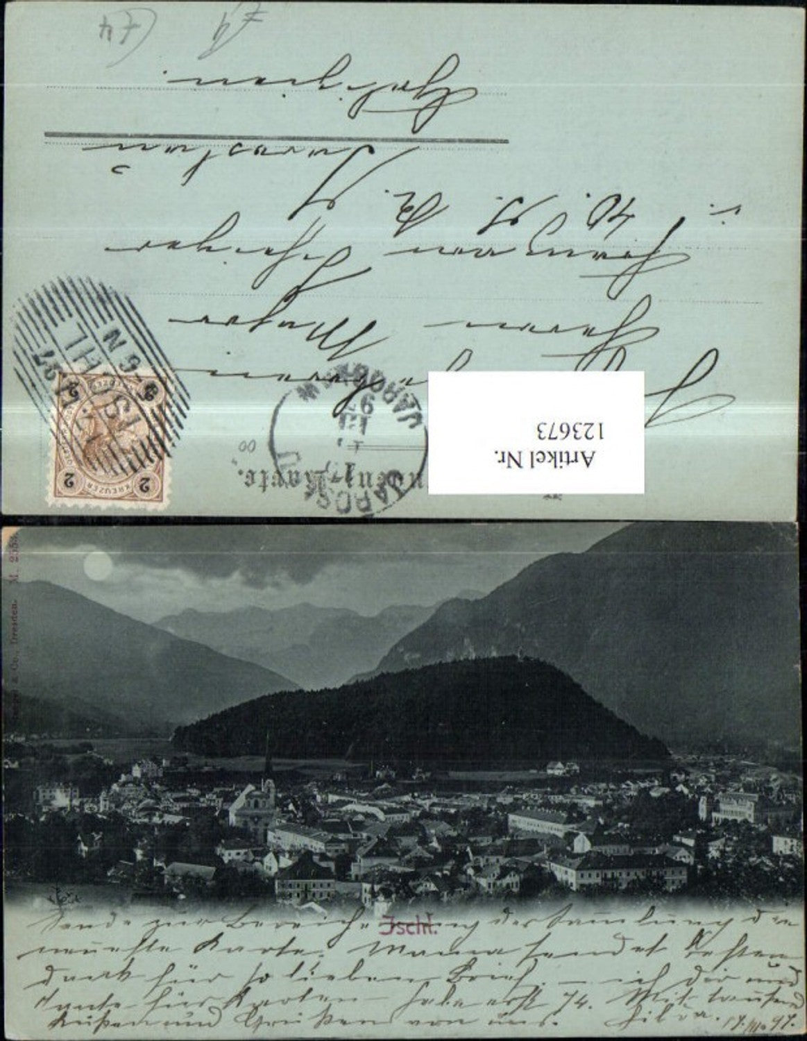 123673,Ischl Ansicht 1897