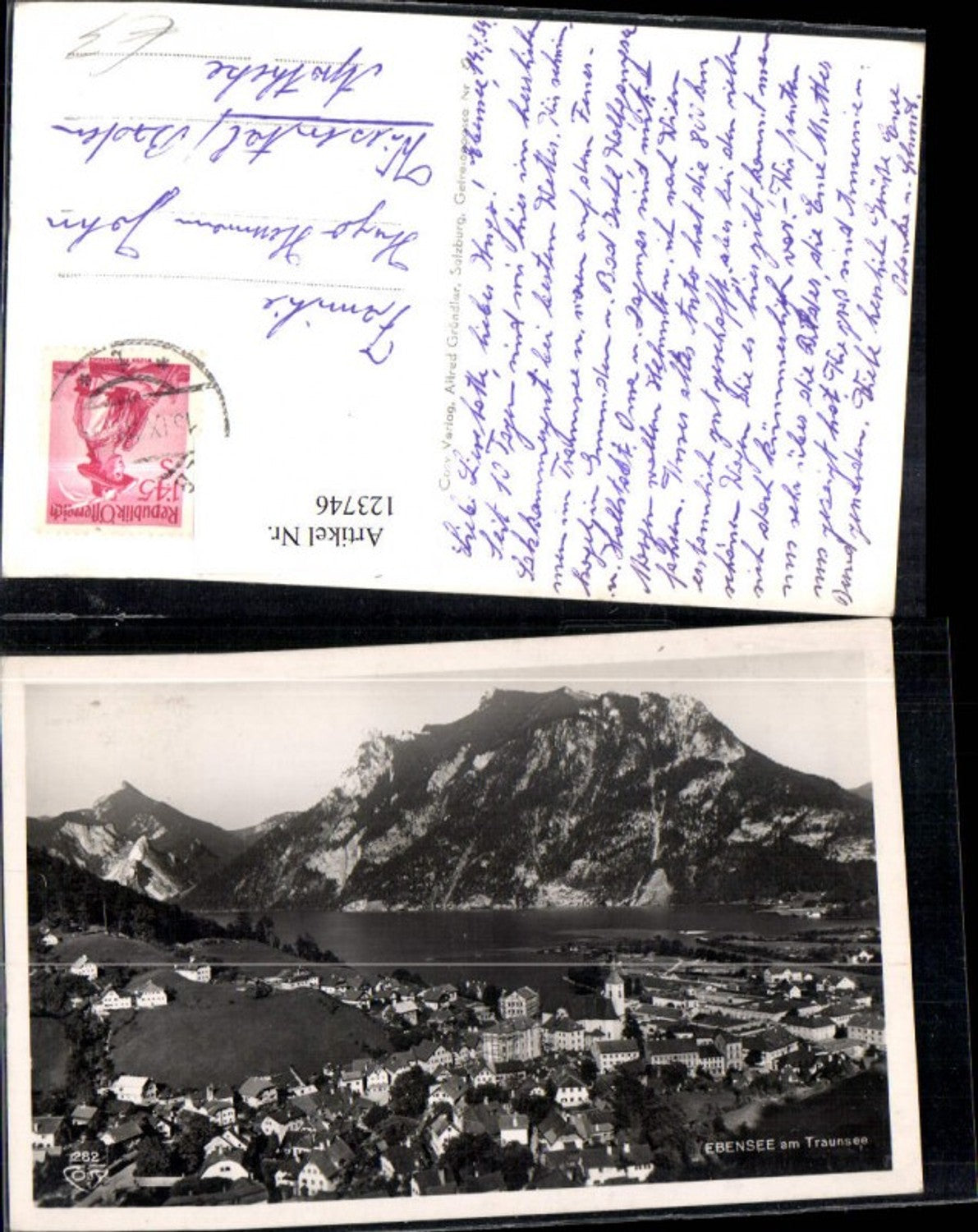123746,Ebensee am Traunsee 1934