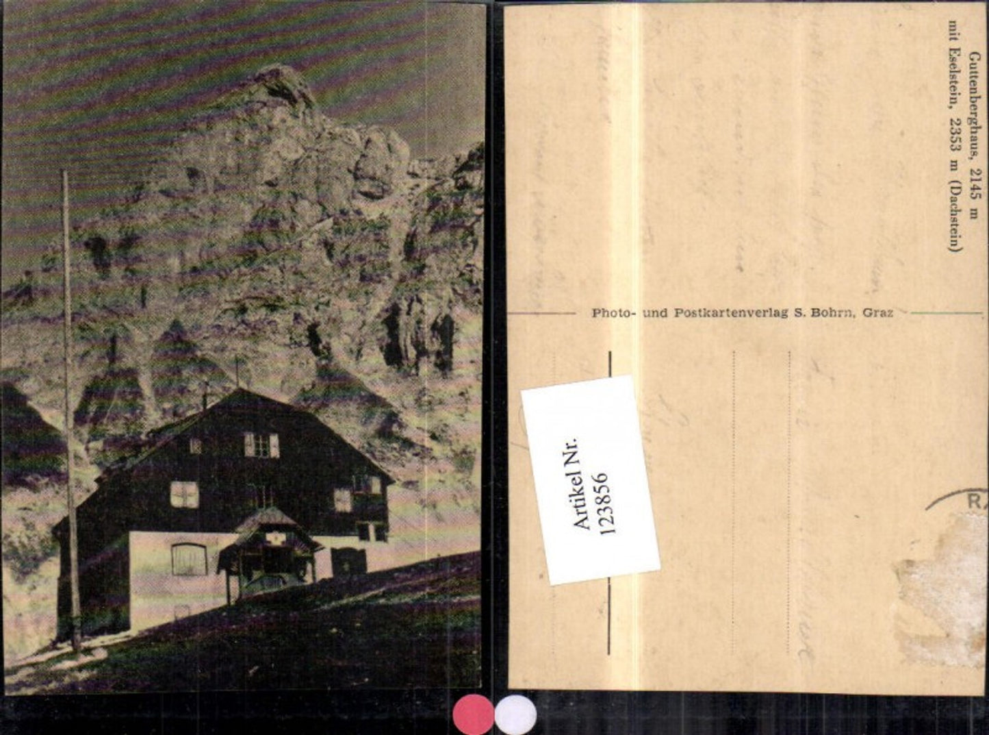 123856,Guttenberghaus m. Eselstein Dachstein