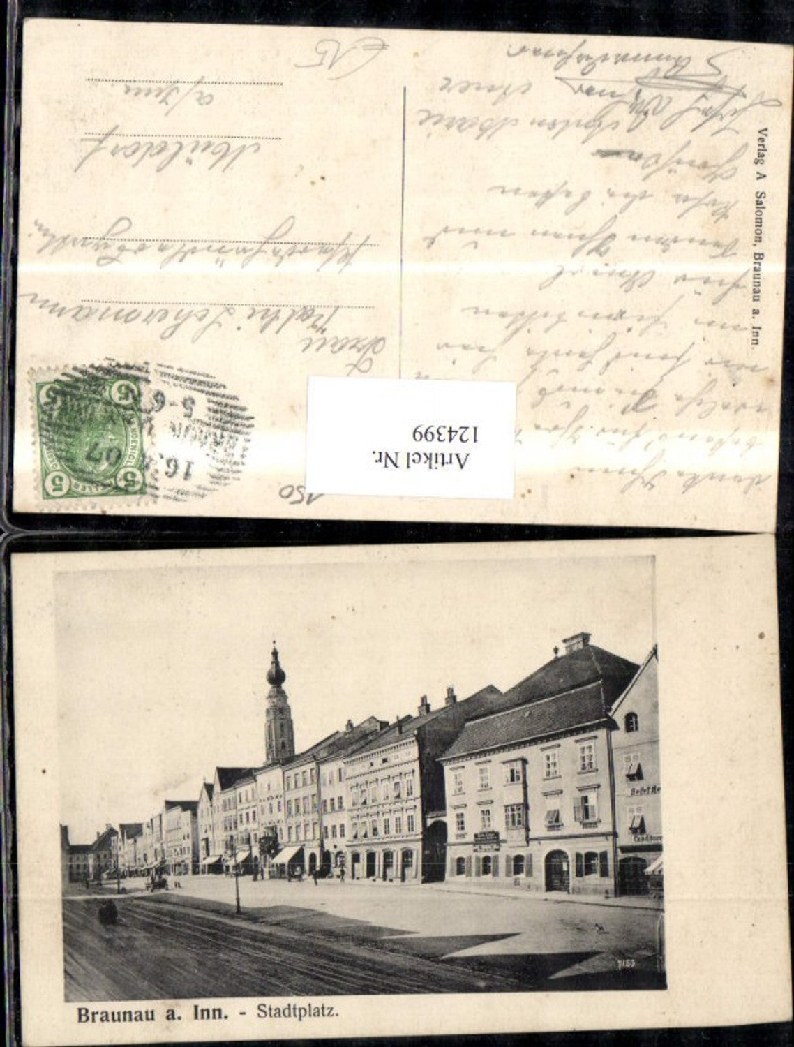 124399,Braunau a. Inn Stadtplatz 1907