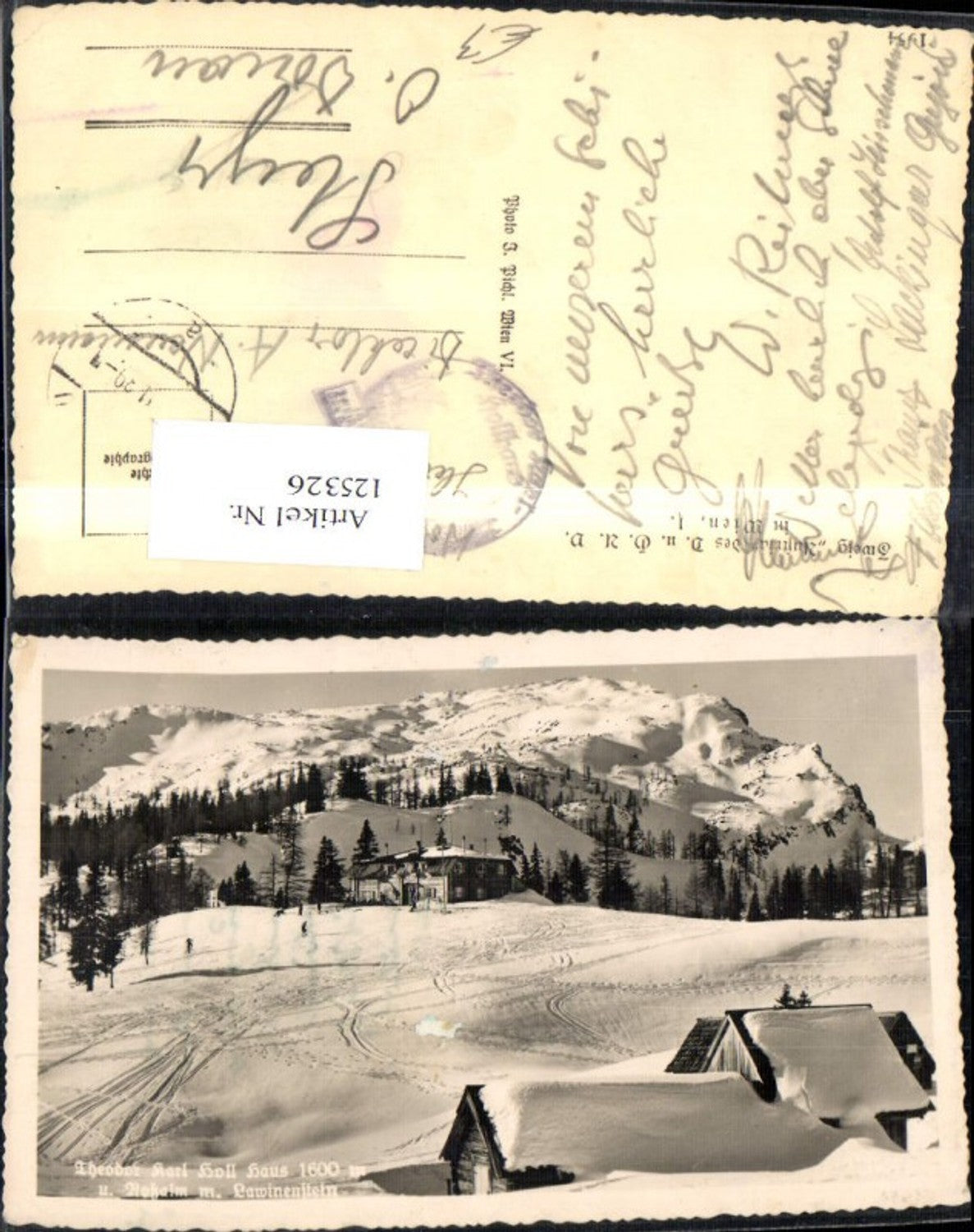 125326,Roßalm m. Lawinenstein Theodor Karl Holl Haus Tauplitzalm