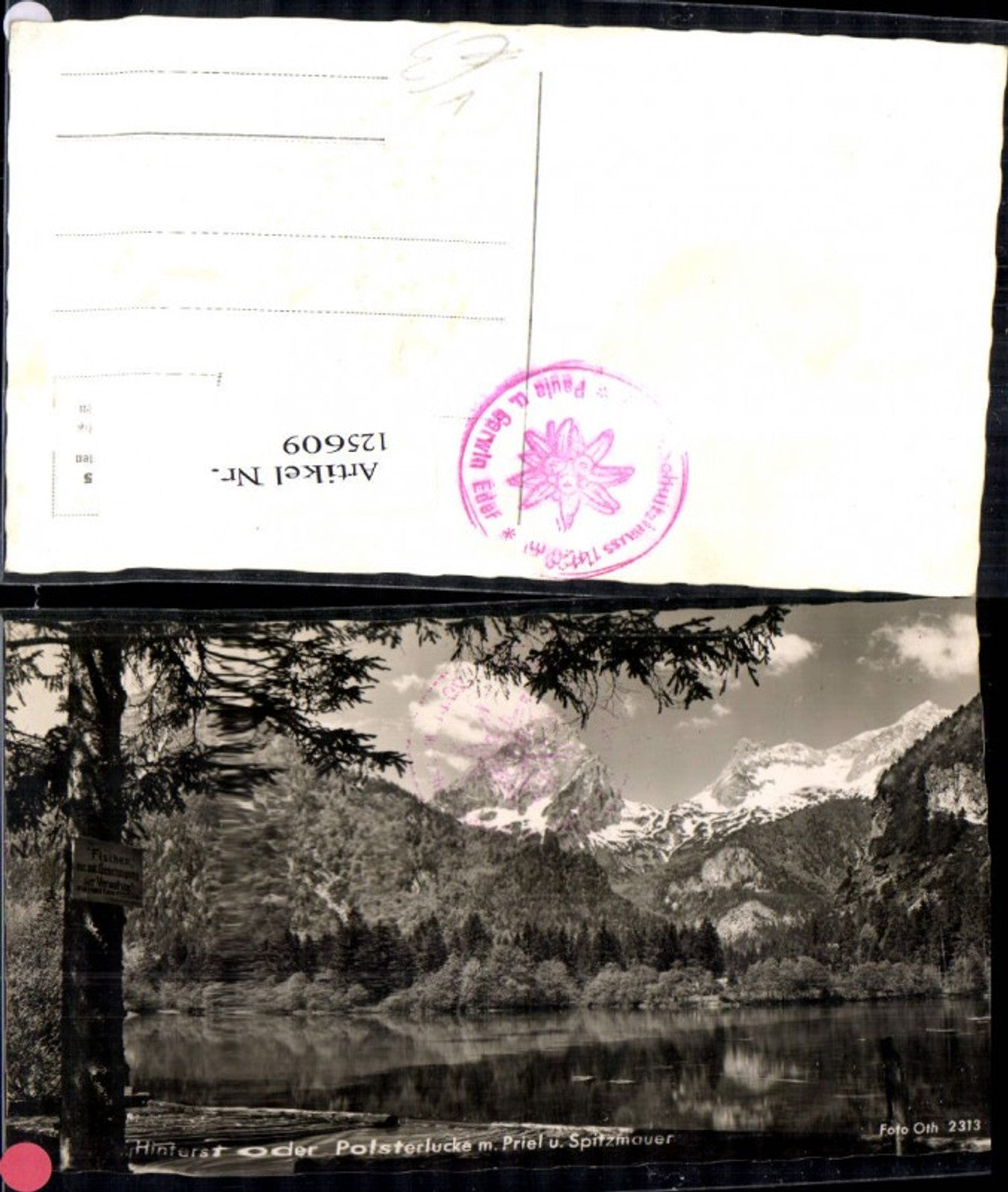 125609,Hinterstoder Polsterlucke m. Priel u. Spitzmauer pub Foto Oth 2313