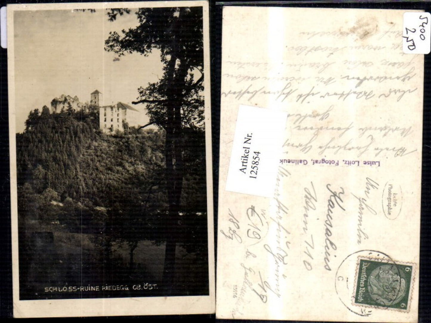 125854,Schloss Ruine Riedegg b. Gallneukirchen