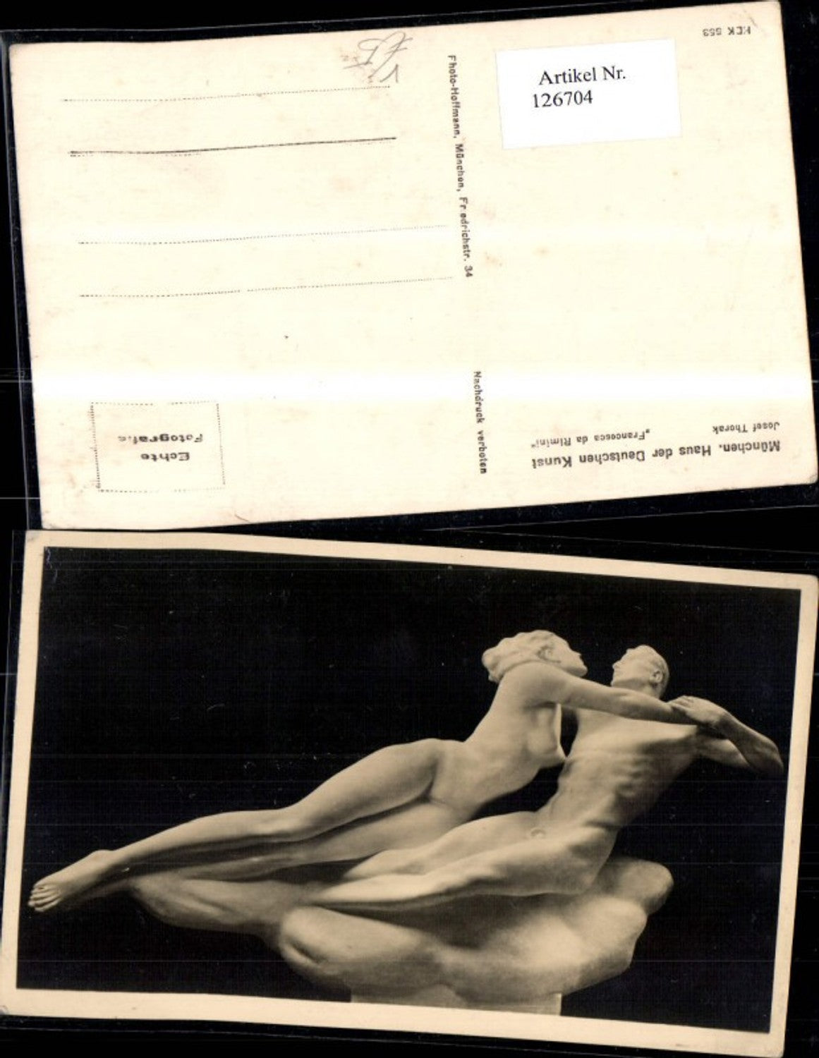 126704,Haus der Deutschen Kunst HDK 553 Francesca da Rimini