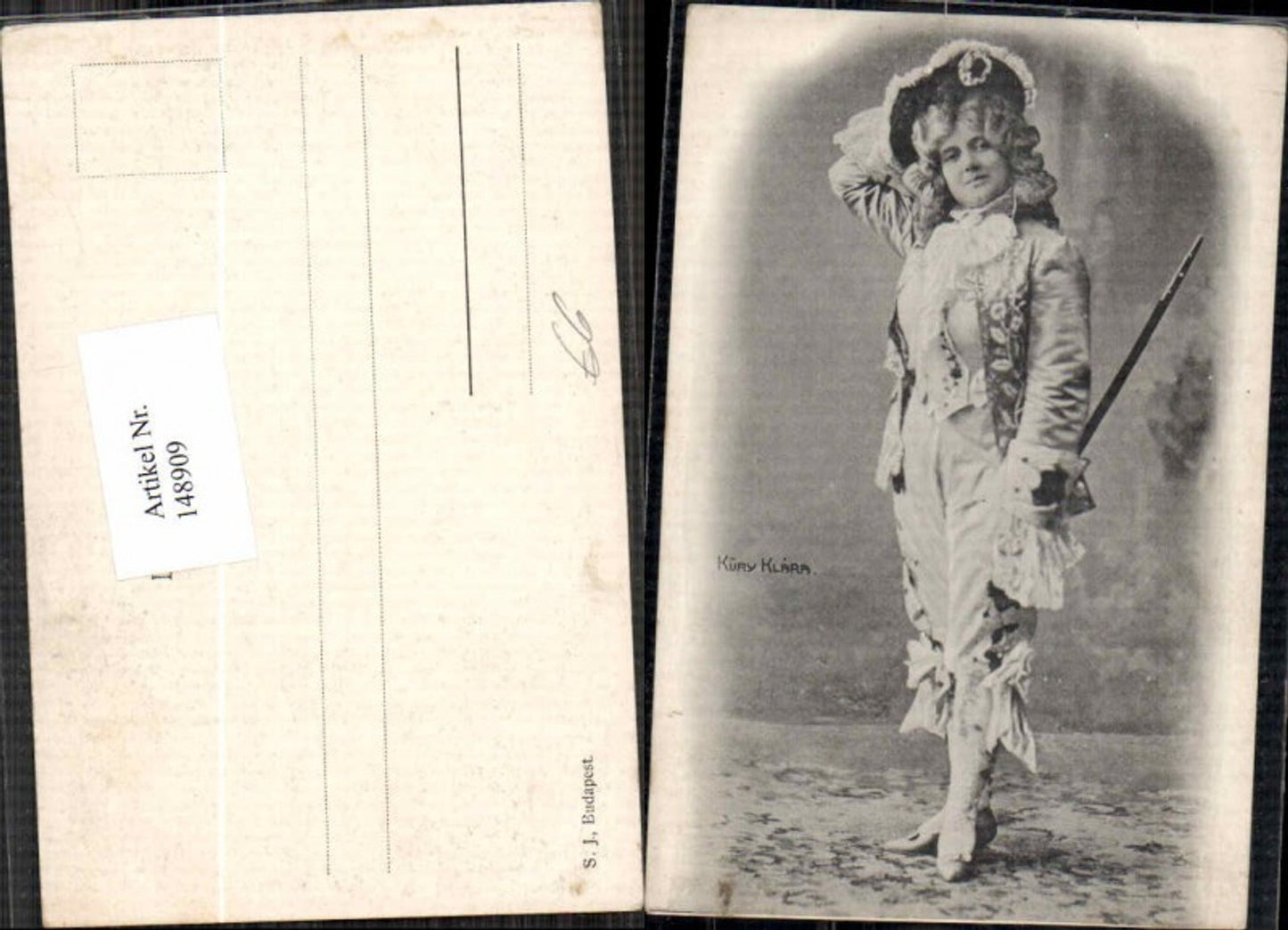 148909,Küry Klara im Kostüm 1900