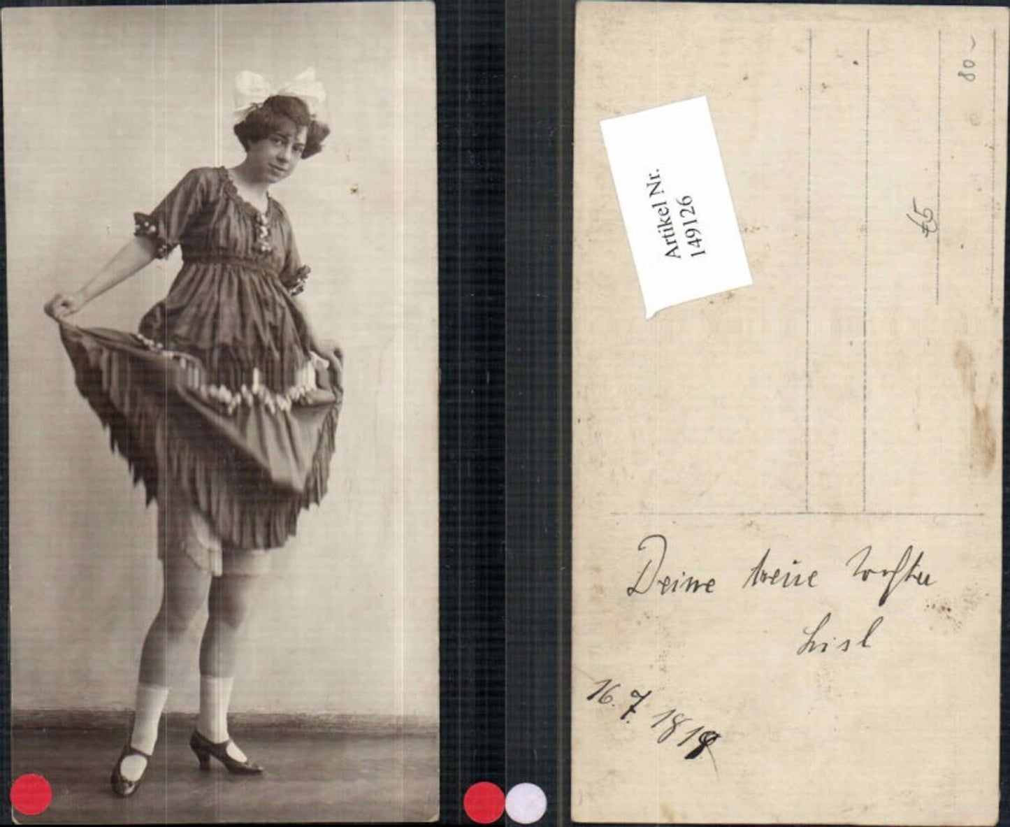149126,Schöne Frau m. Sexy Kleid Erotik