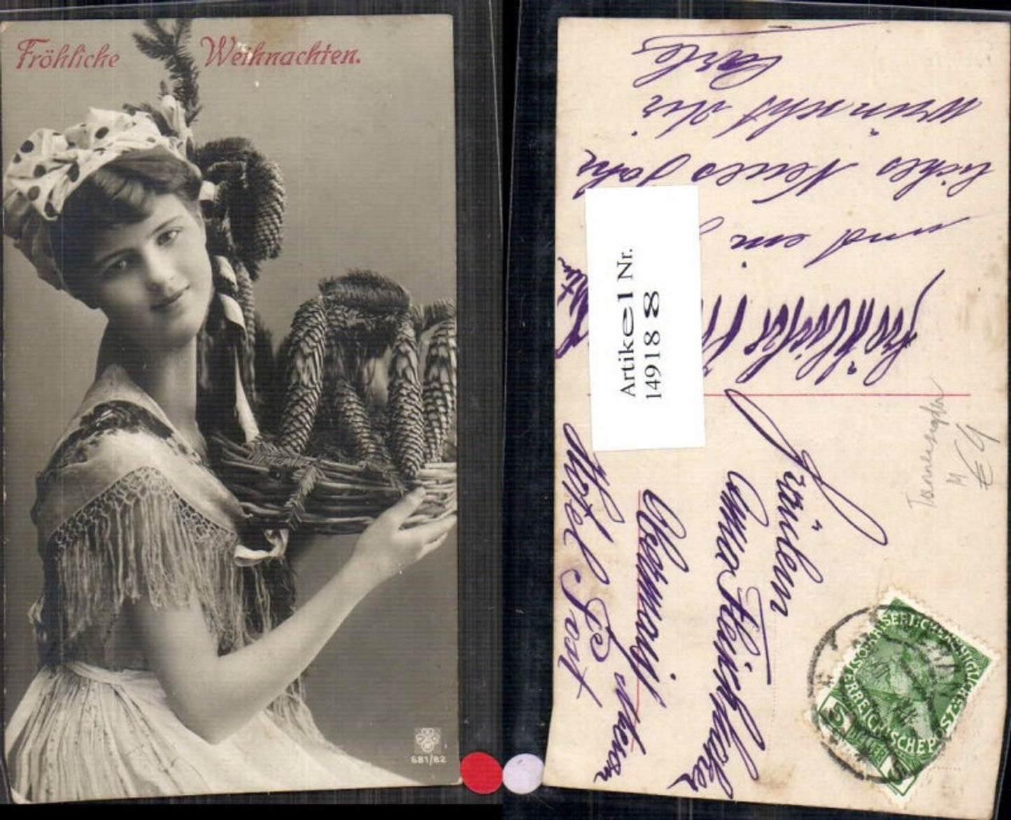149188,Schöne Frau Weihnachten Tannenzapfen RPH SBW