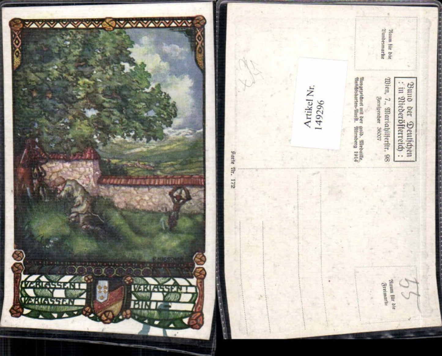 149296,Bund d. deutschen in Niederösterreich 172 F. Niessner